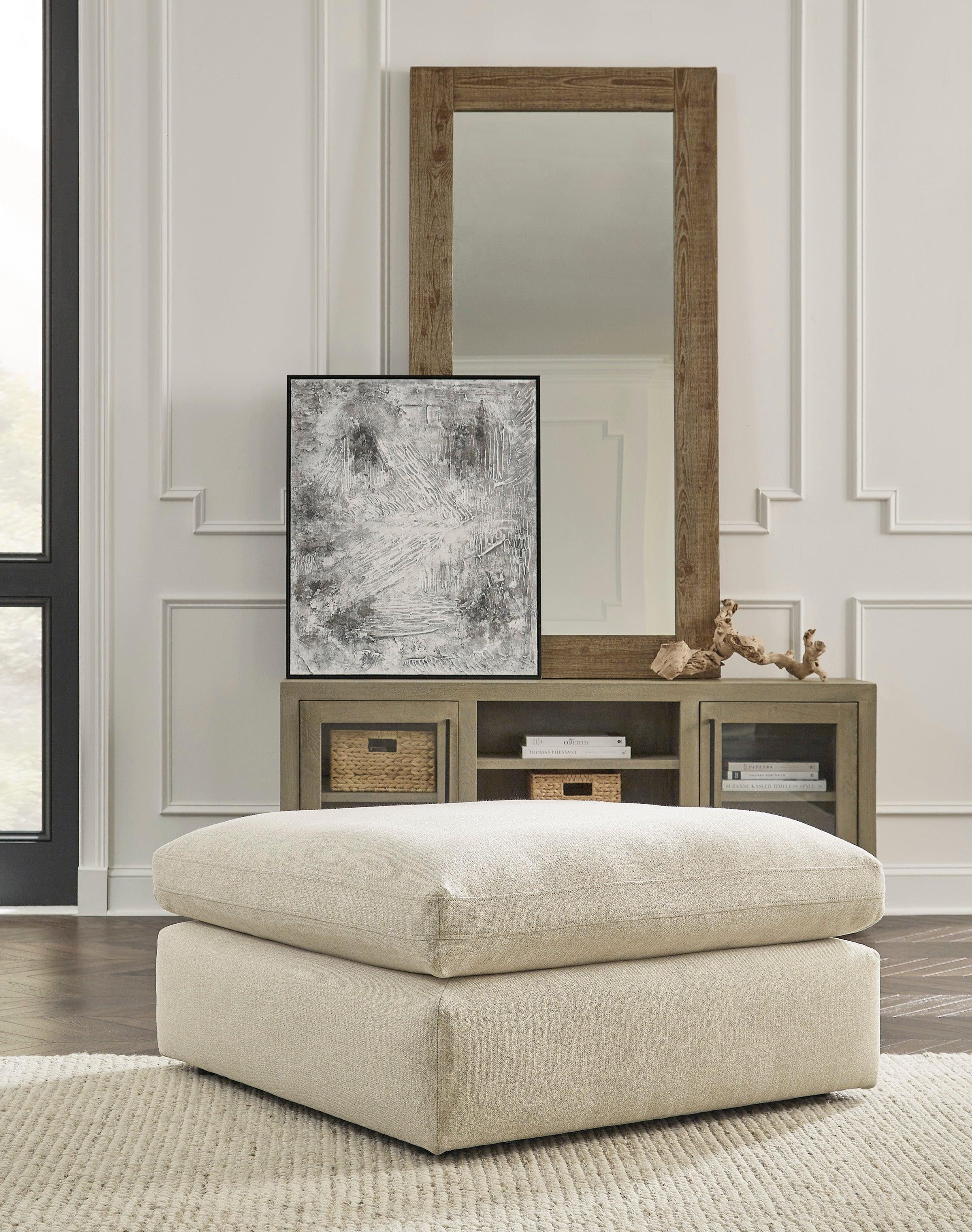 Elyza Linen 5-Piece Right Arm Facing Chaise Sectional - Image 3