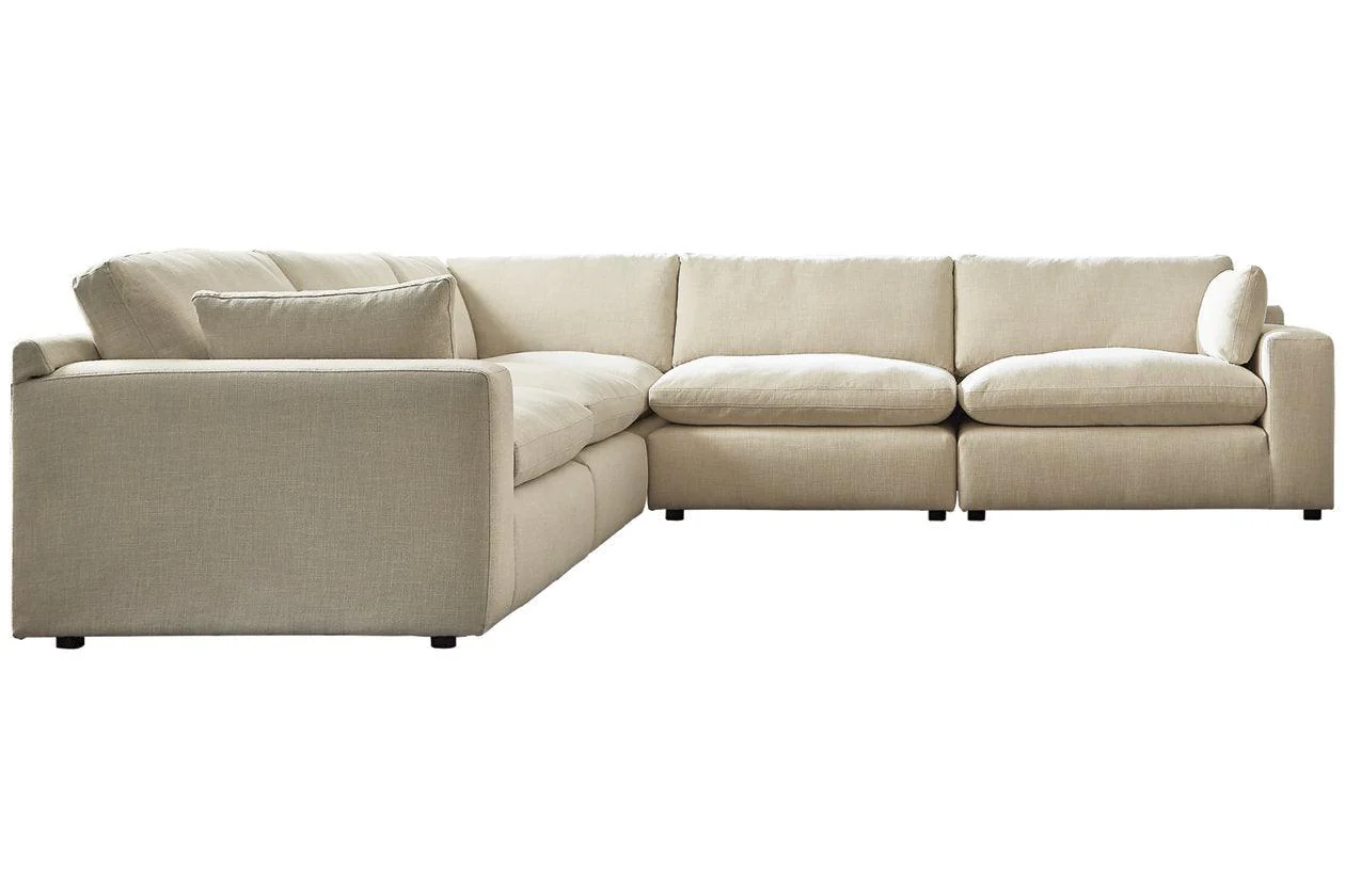 Elyza Linen 5-Piece Sectional - Image 2