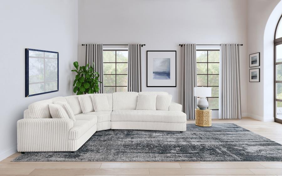 Emberson Ivory 3-Piece Modular Sectional Sofa