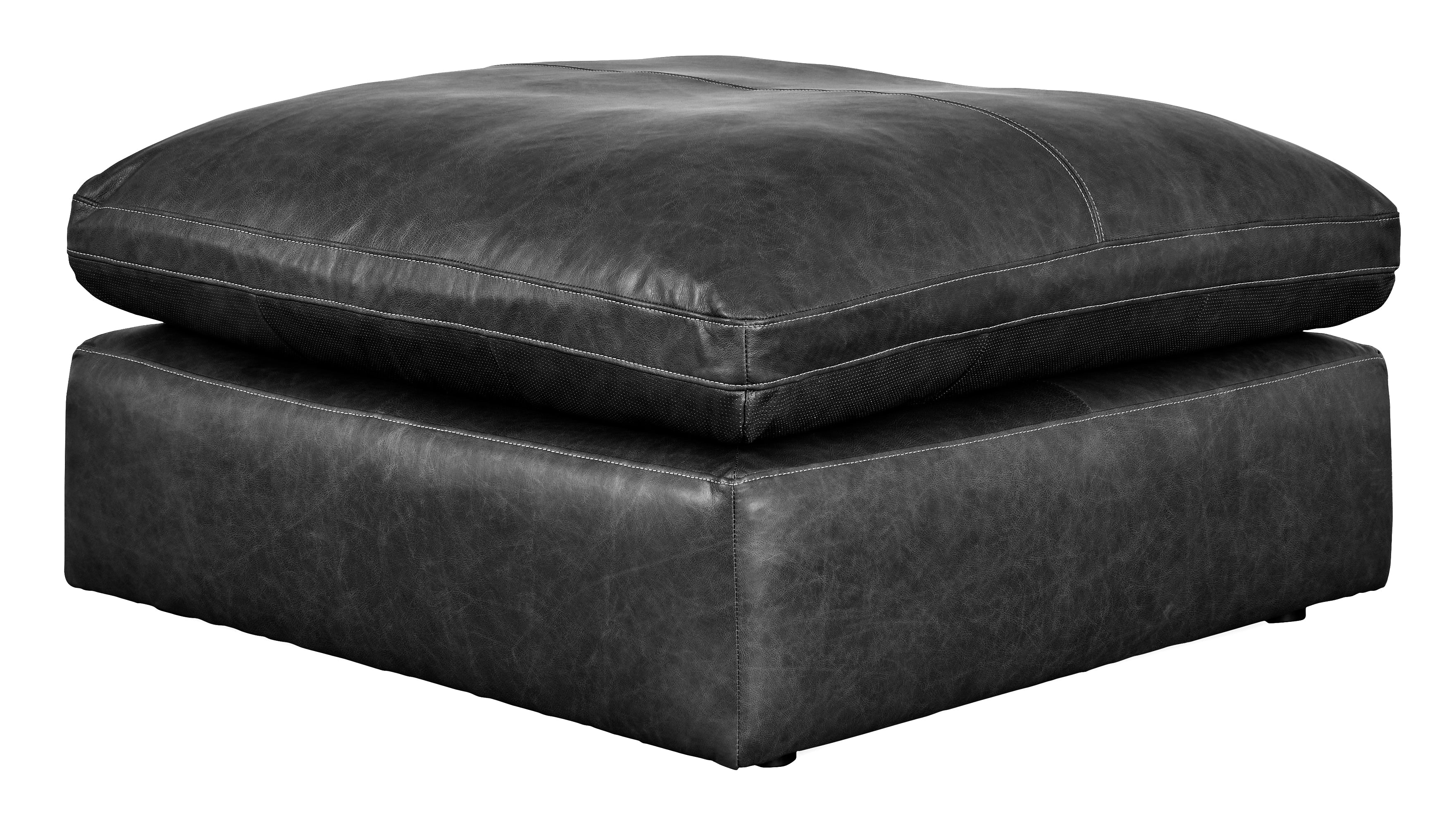 Emilia Black Leather 3-Piece Leather Modular Sectional Sofa - Image 16