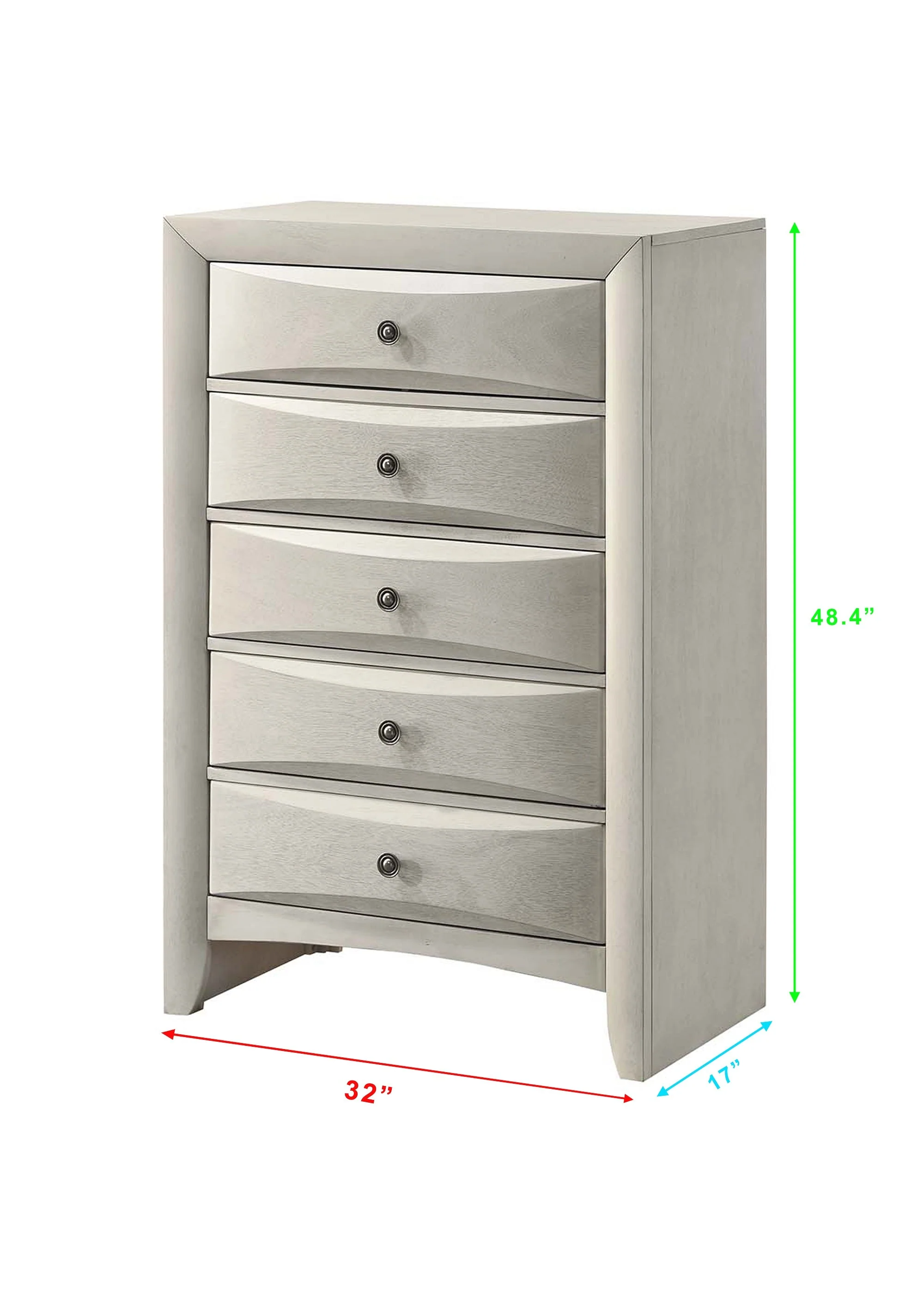 Emily White Storage Platform Bedroom Set - Image 17