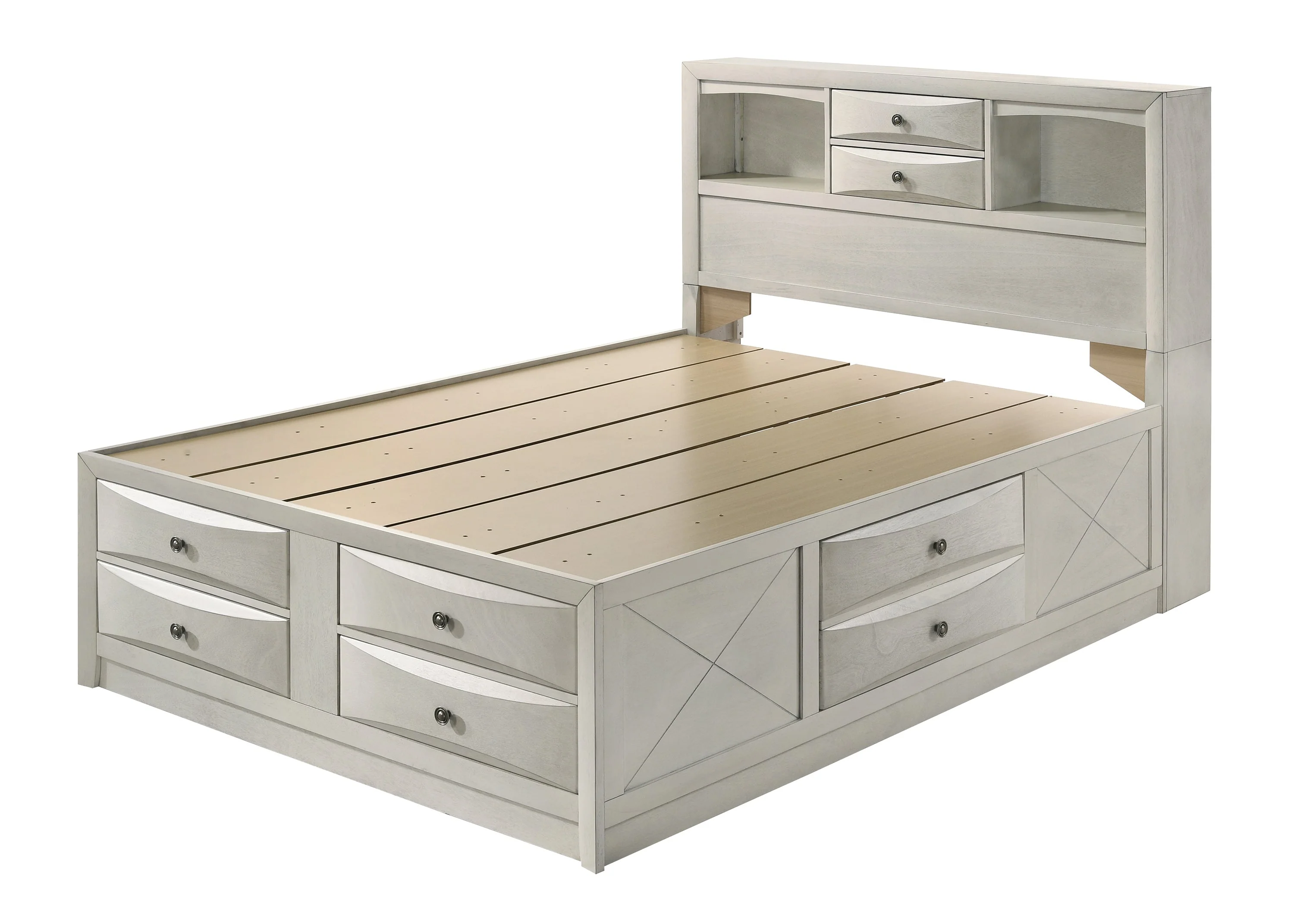 Emily White Storage Platform Bedroom Set - Image 9