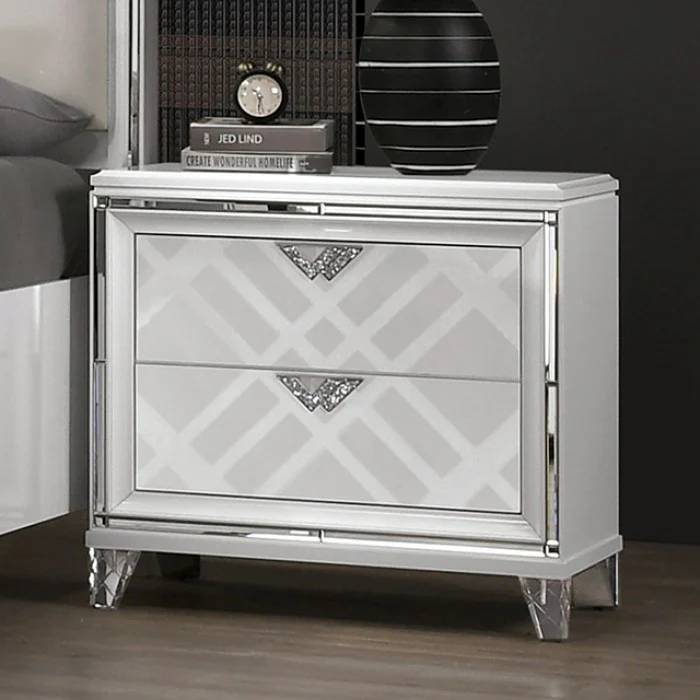 Emmeline White 5-Piece Queen Bedroom Set - Image 3