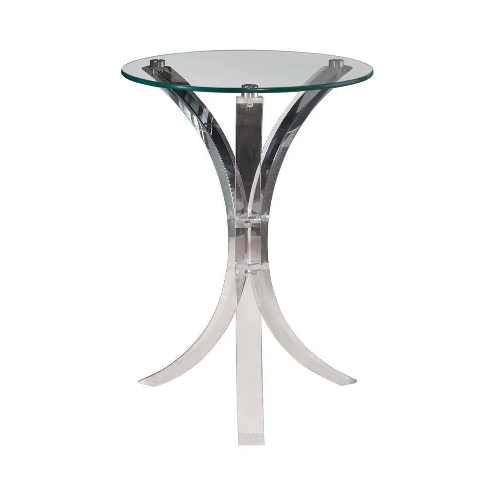 Emmett Clear Round Accent Table - Image 2