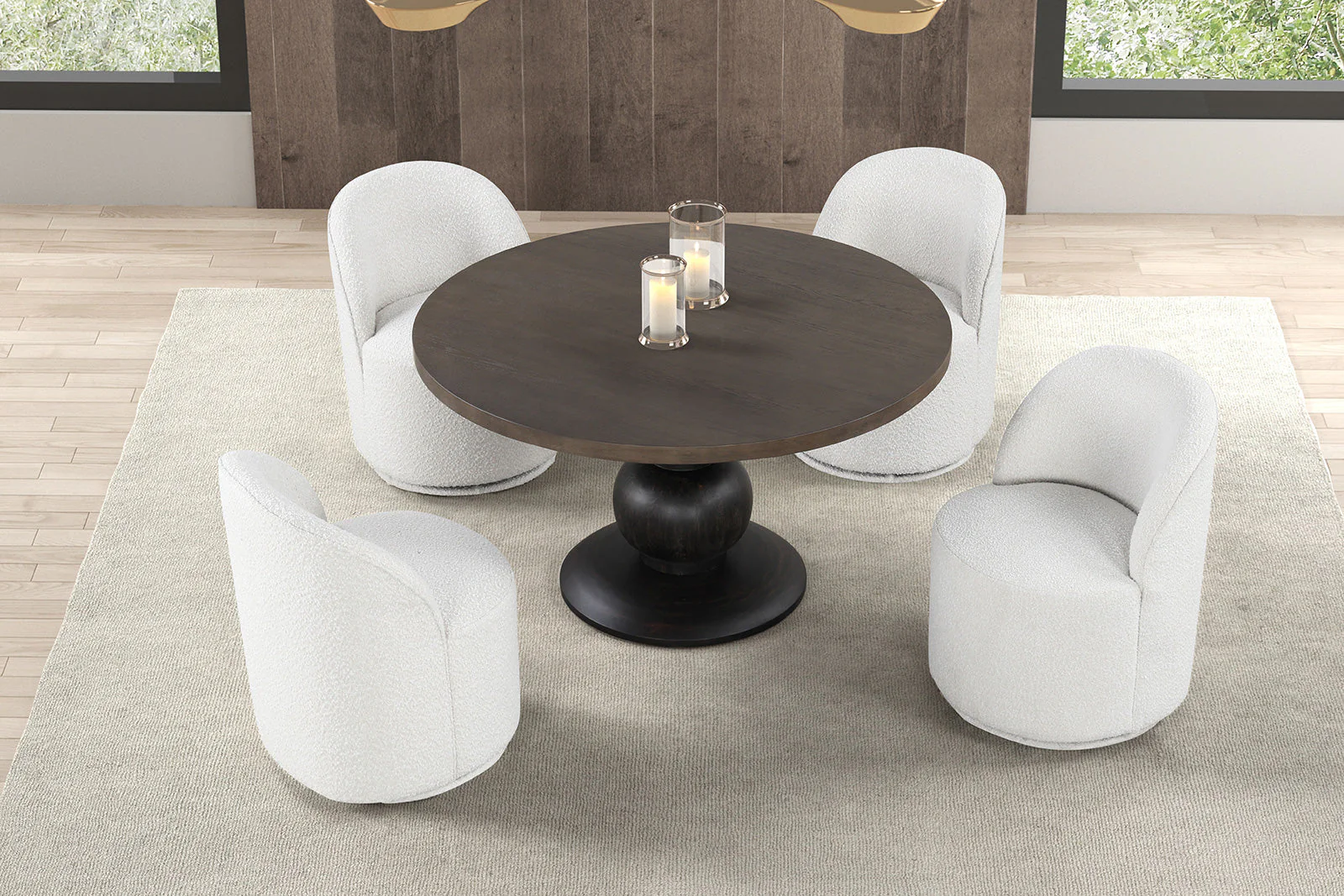 Essen Espresso Round Dining Table