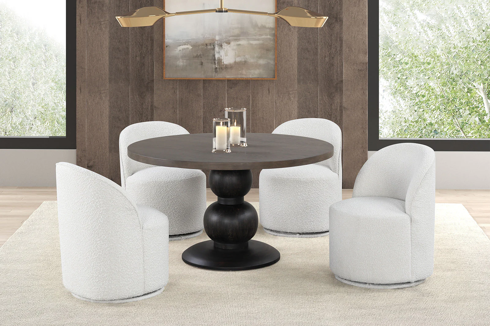 Essen Espresso Round Dining Table - Image 2