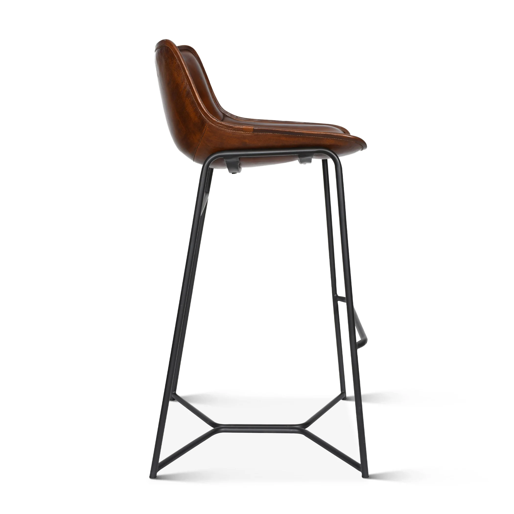 Essex Stanley 19" Bar Chair in Hand Washed Chestnut - Image 4