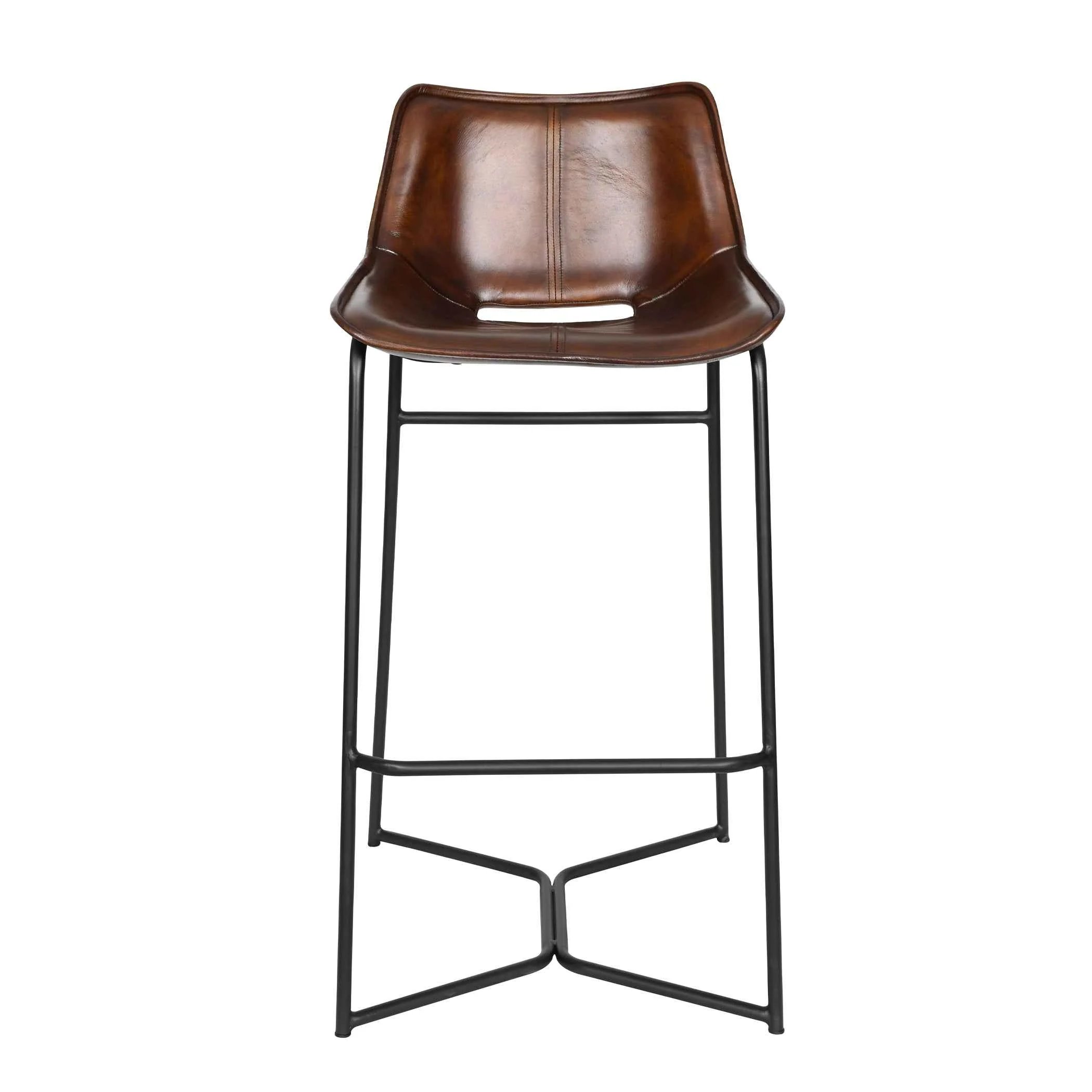 Essex Stanley 19" Bar Chair in Hand Washed Chestnut - Image 5