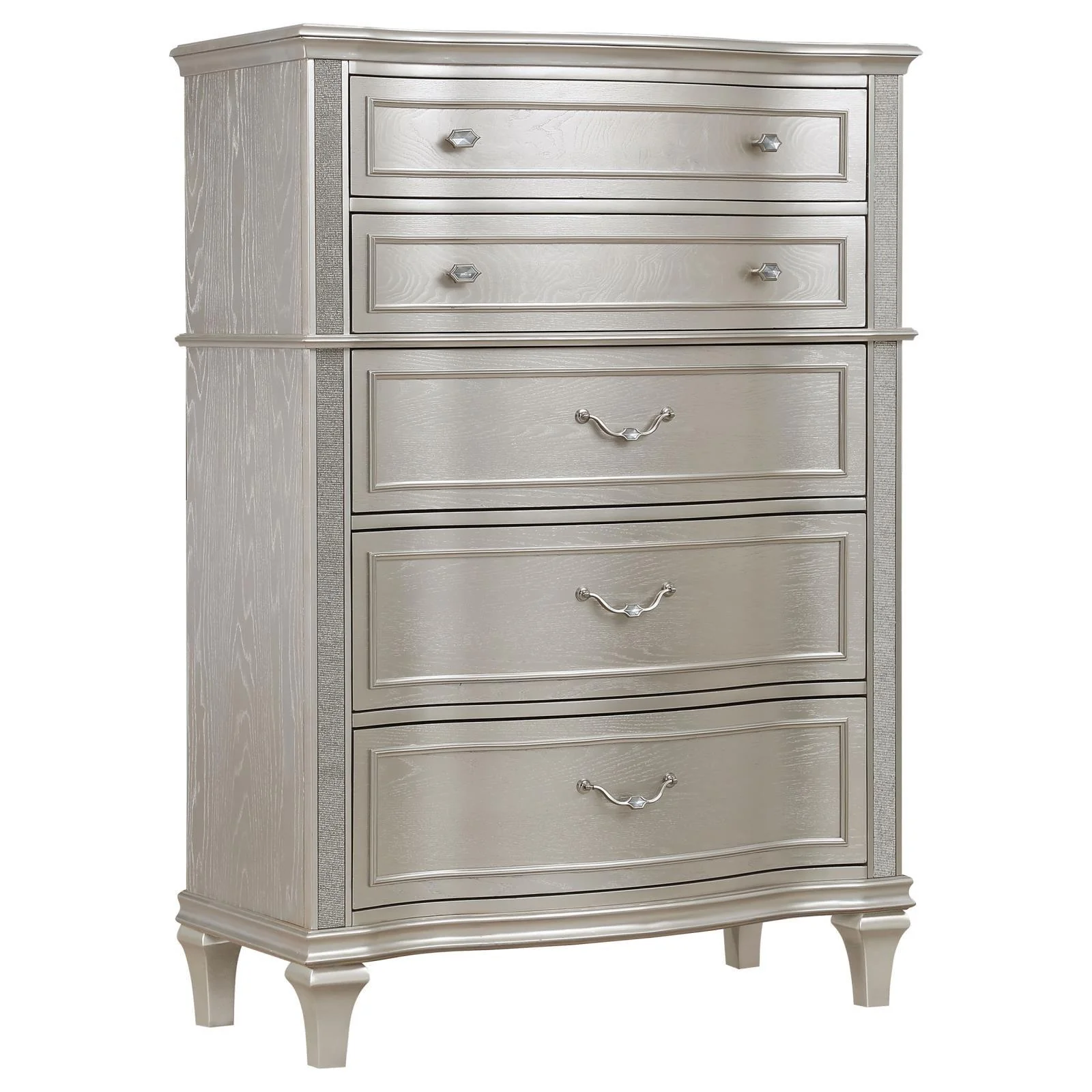 Evangeline Silver Oak 6-Drawer Chest - Image 4