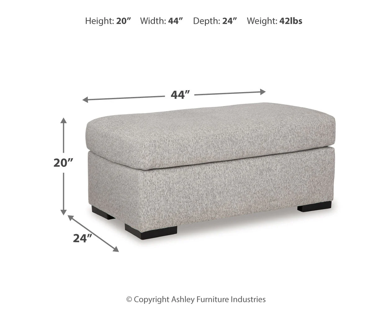 Evansley Chair and Ottoman in Pewter - Image 3