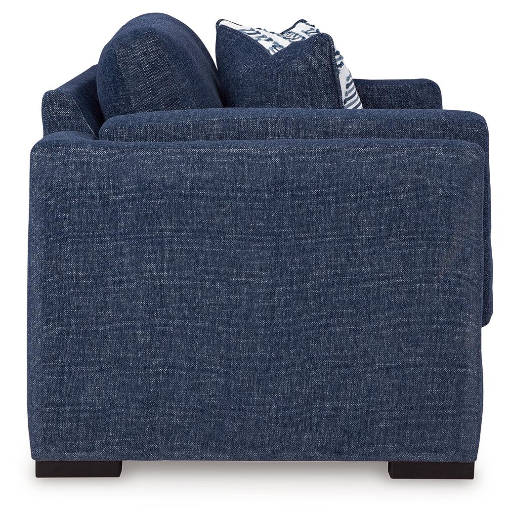 Evansley Navy Loveseat - Image 3