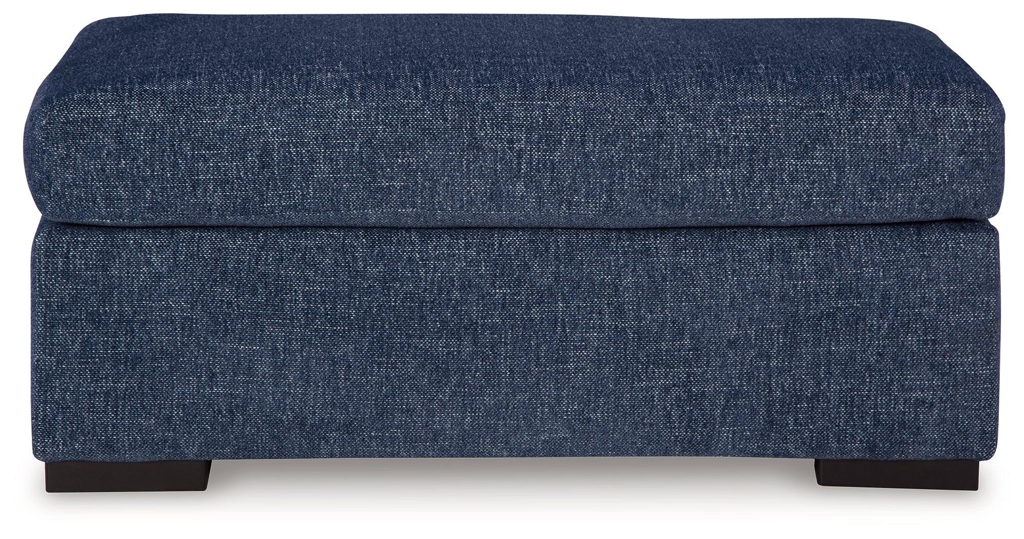 Evansley Navy Ottoman - Image 2