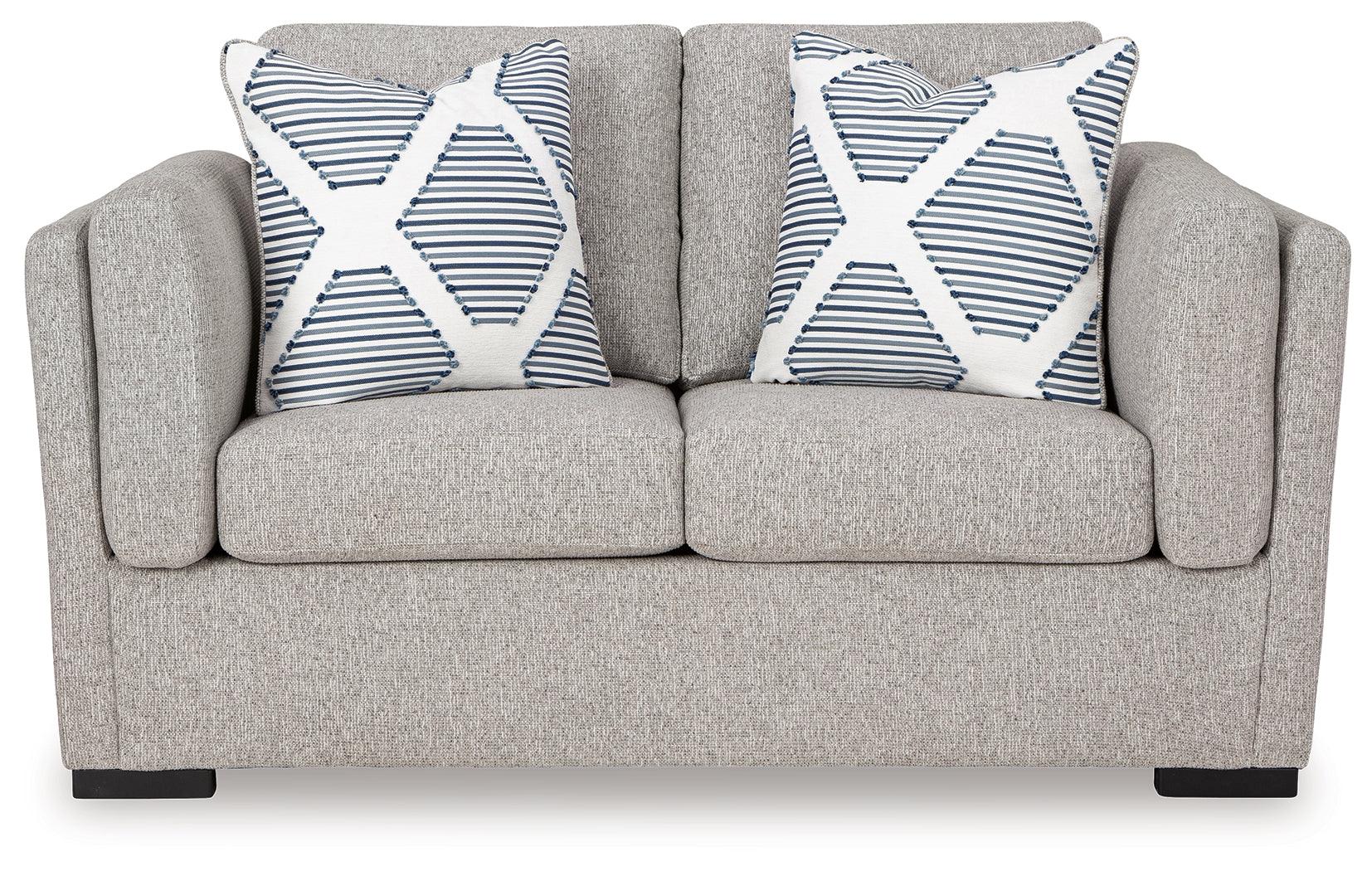 Evansley Pewter Loveseat - Image 2