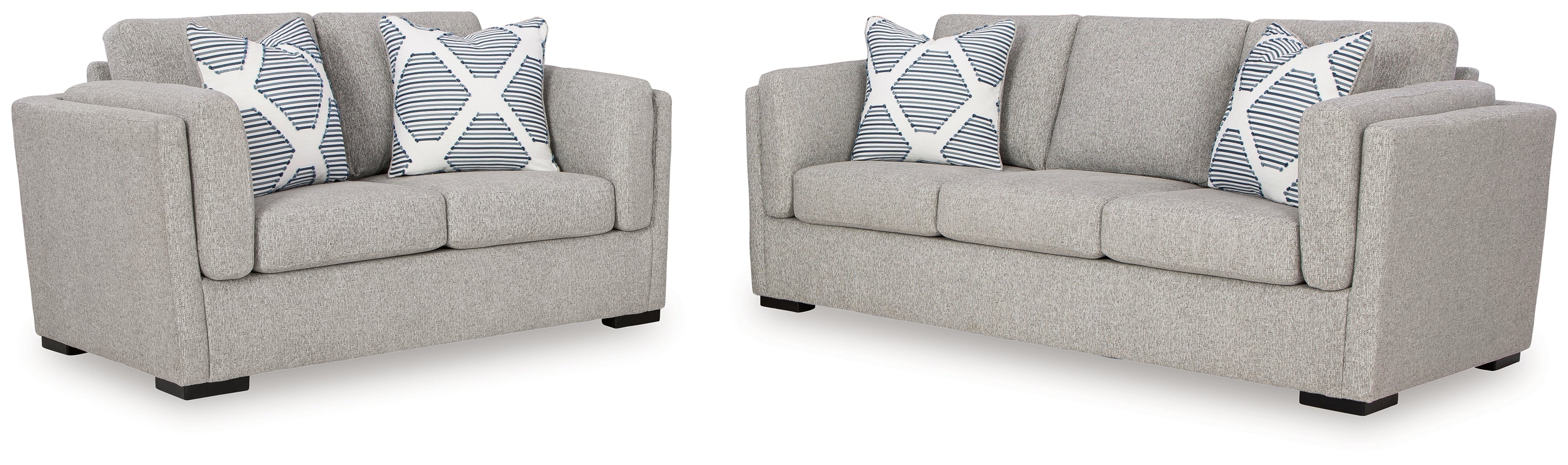 Evansley Pewter Sofa and Loveseat - Image 3
