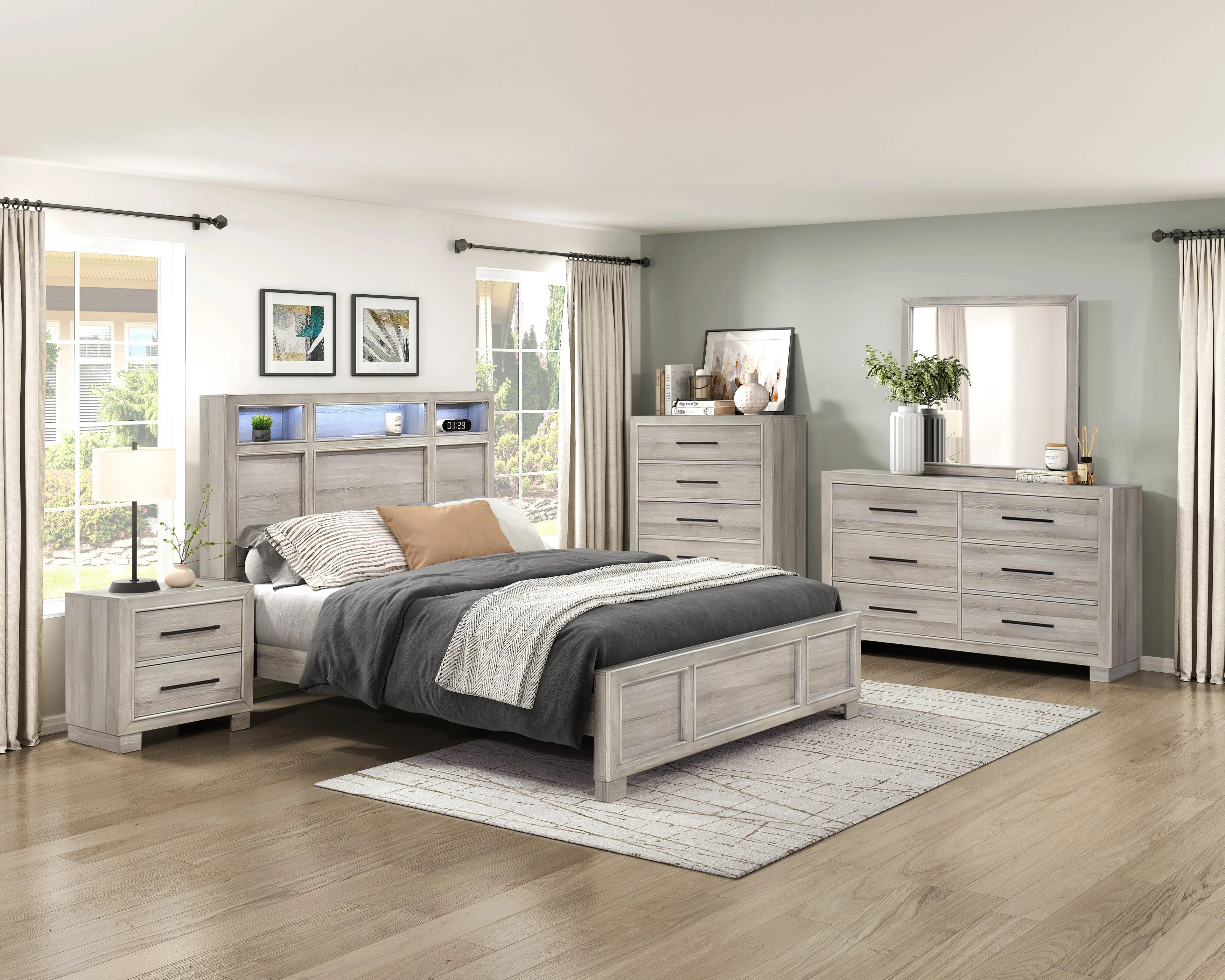 Everett Gray Dresser - Image 4