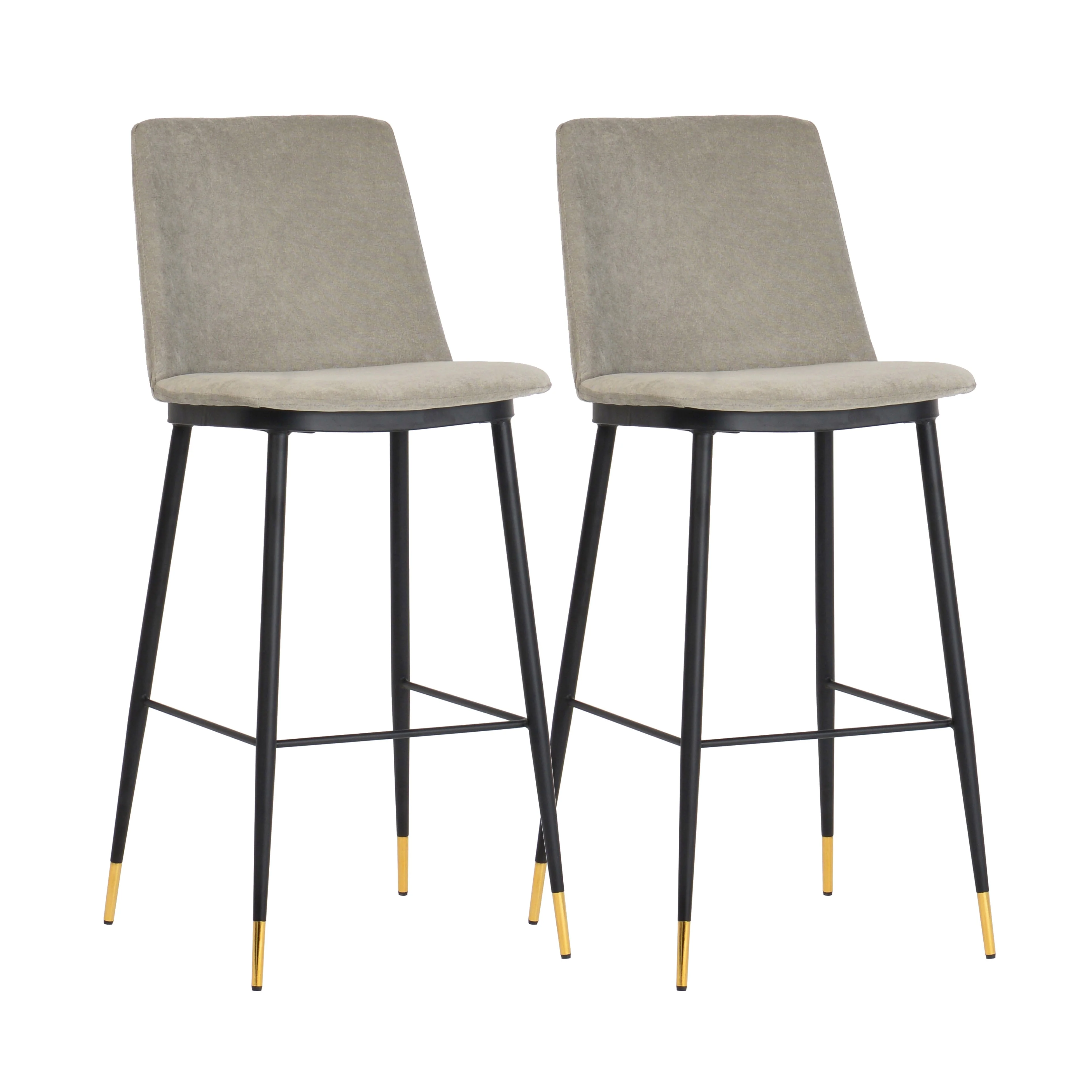 Evora Velvet Counter Stool - Set of 2 - Image 19