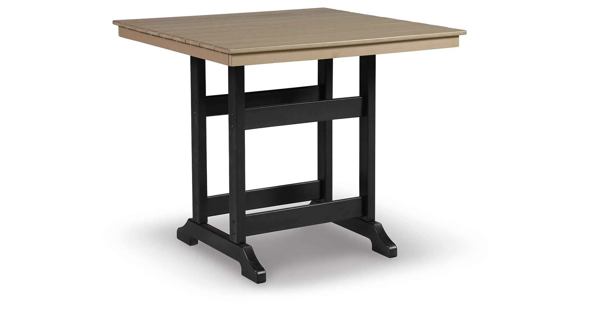 Fairen Trail Black/Driftwood Outdoor Counter Height Dining Table - Image 5