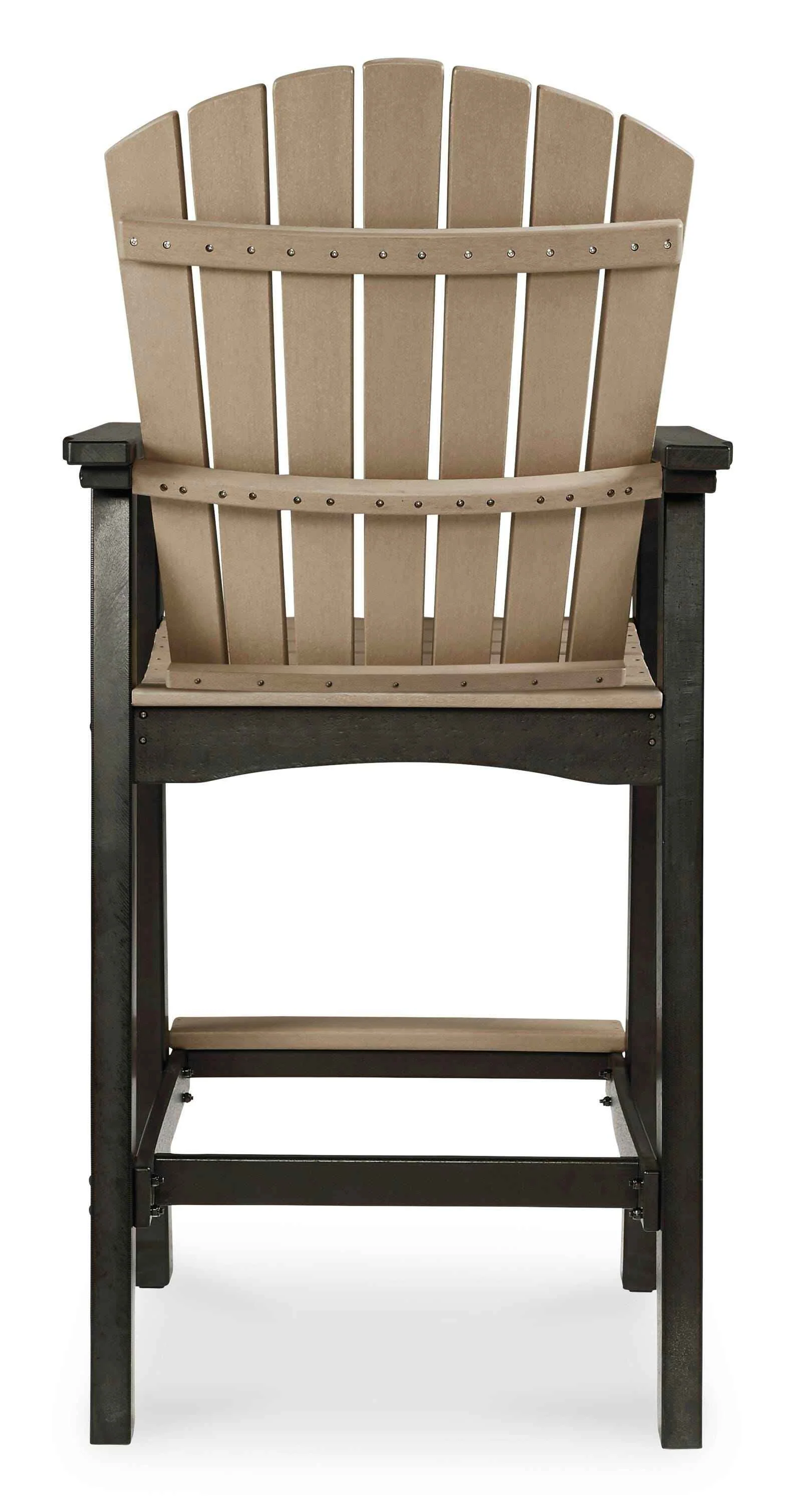 Fairen Trail Black/Driftwood Outdoor Counter Height Dining Table with 2 Barstools - Image 30
