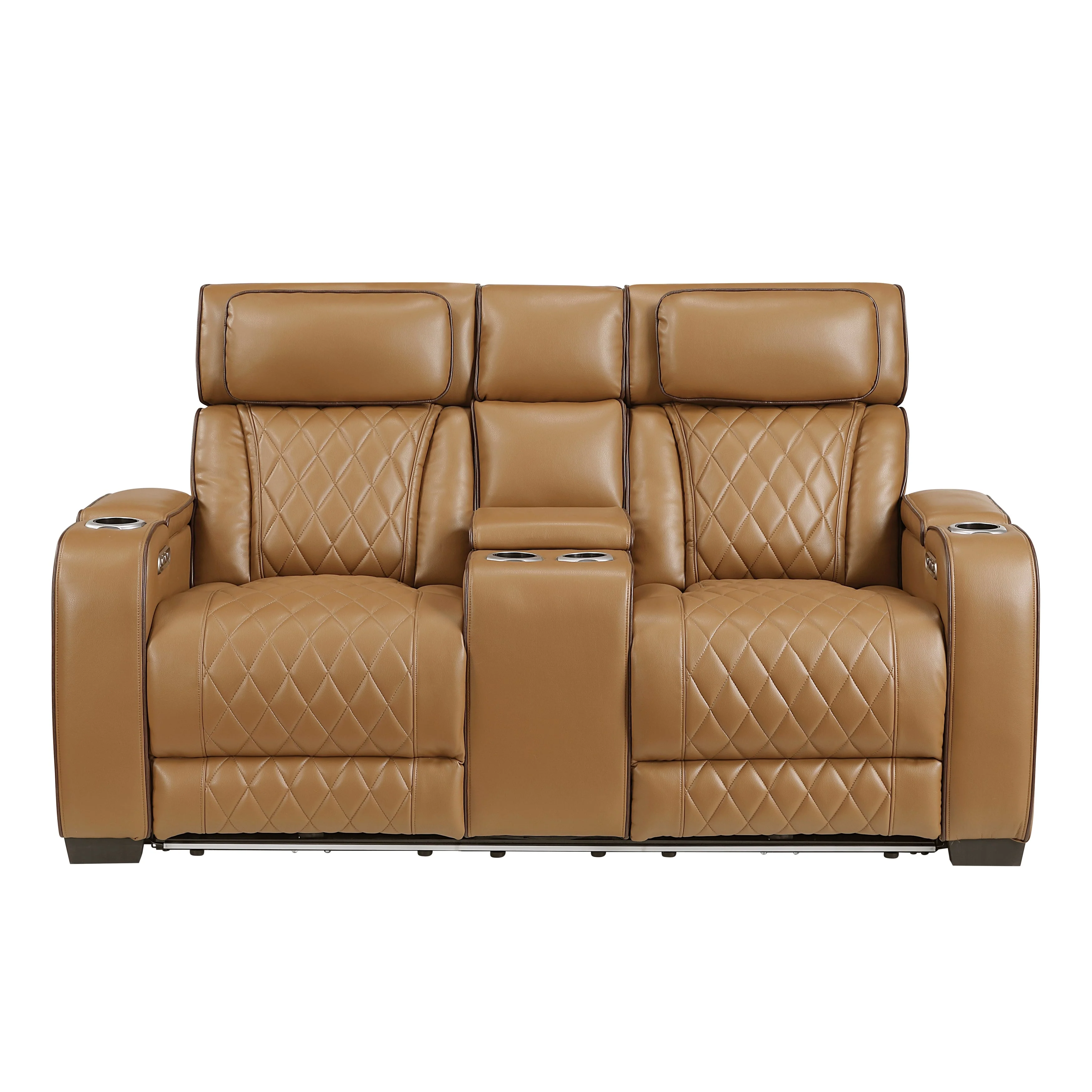 Fairway Brown Power Double Reclining Living Room Set - Image 13