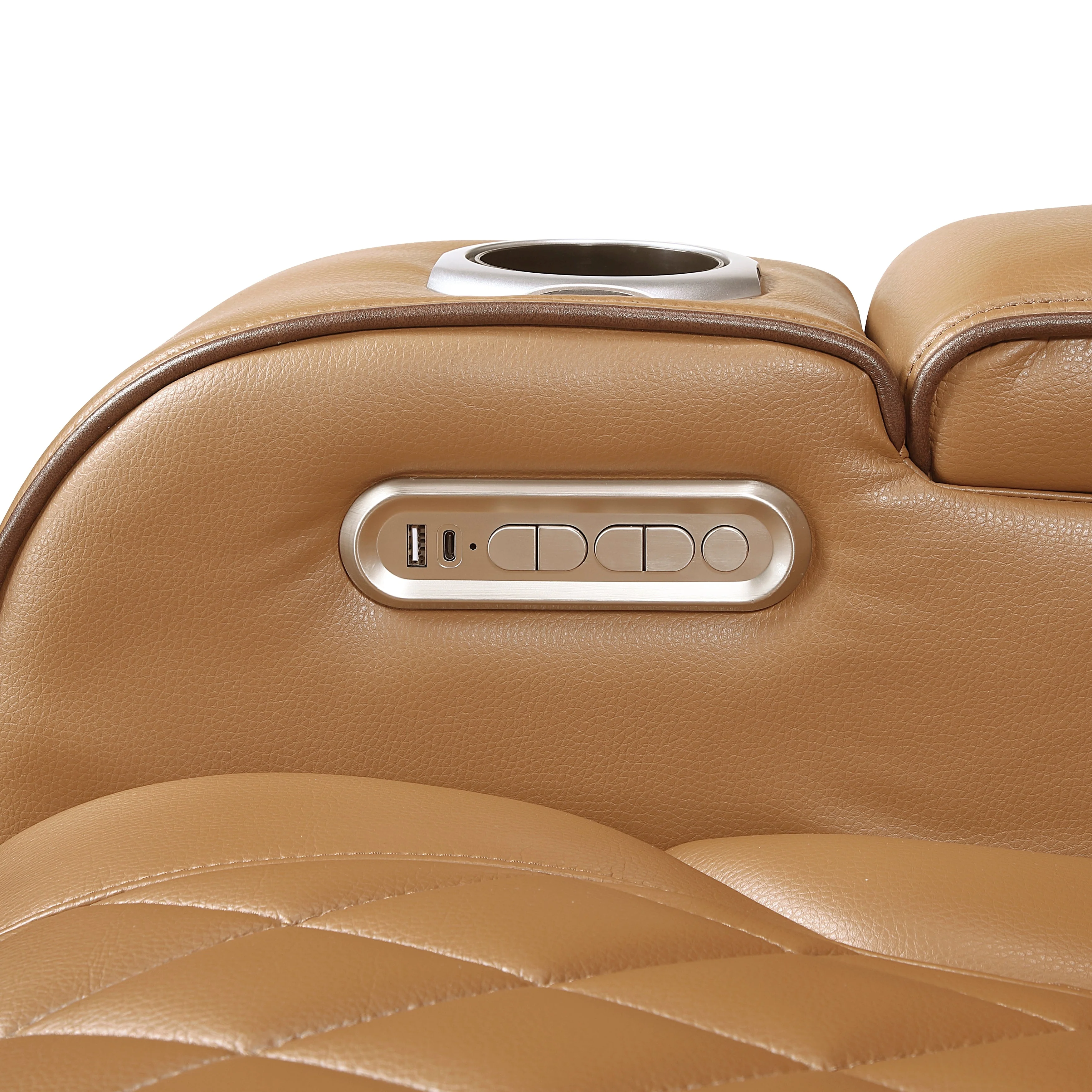Fairway Brown Power Double Reclining Living Room Set - Image 32