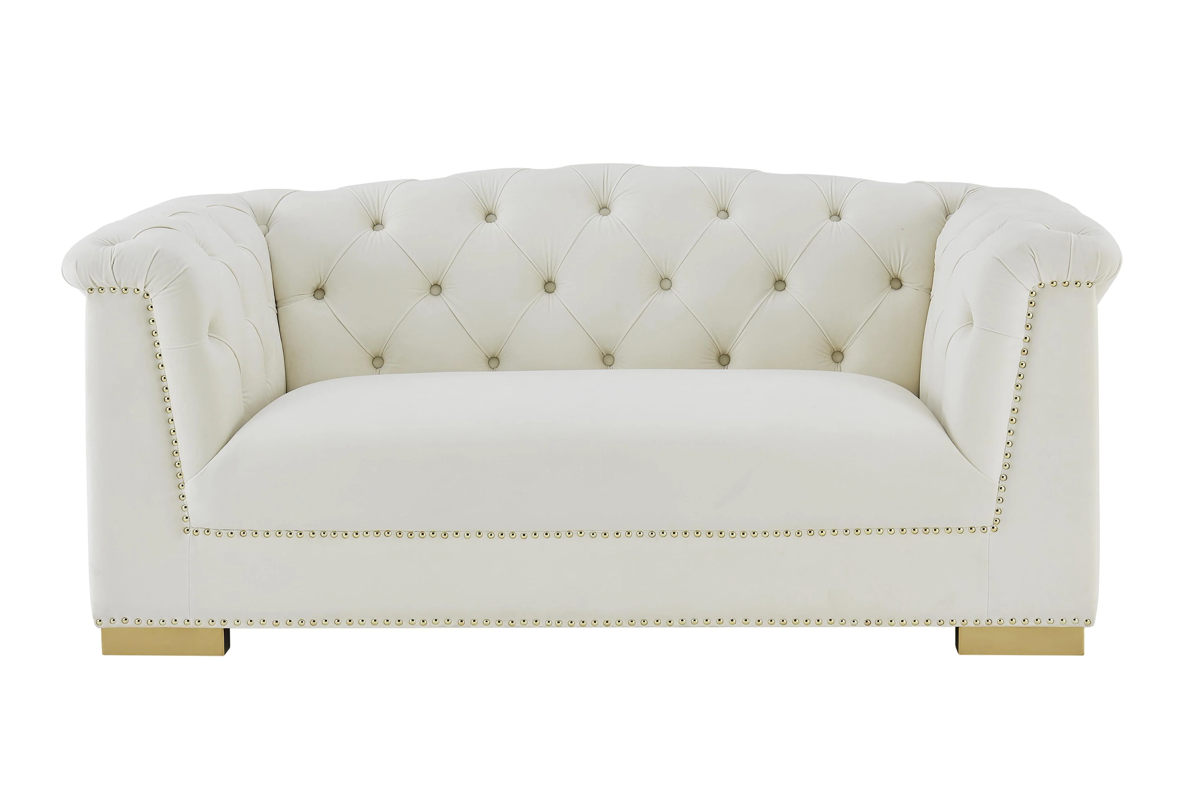Farah Velvet Loveseat by Inspire Me! Home Decor - Image 3