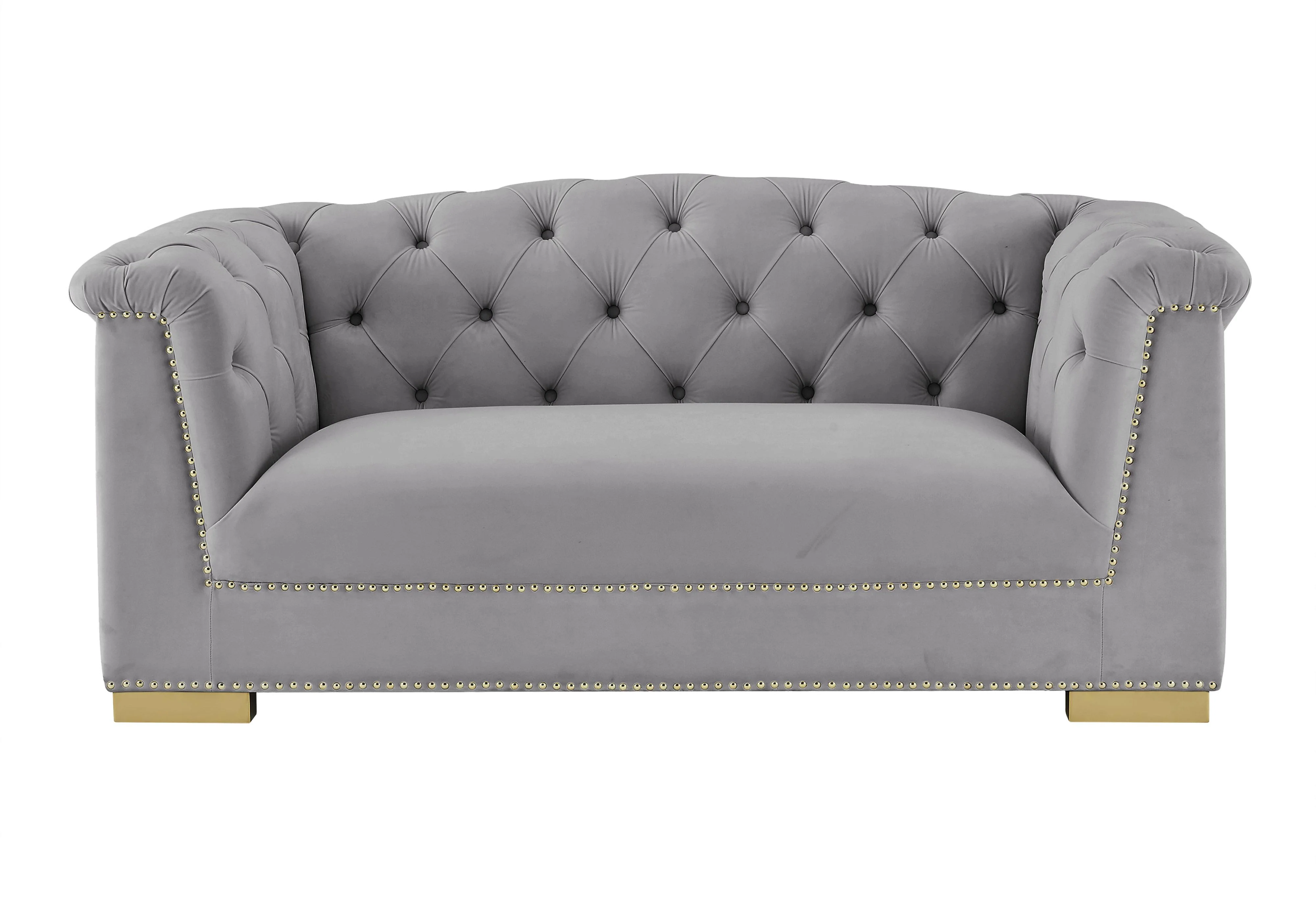 Farah Velvet Loveseat by Inspire Me! Home Decor - Image 9