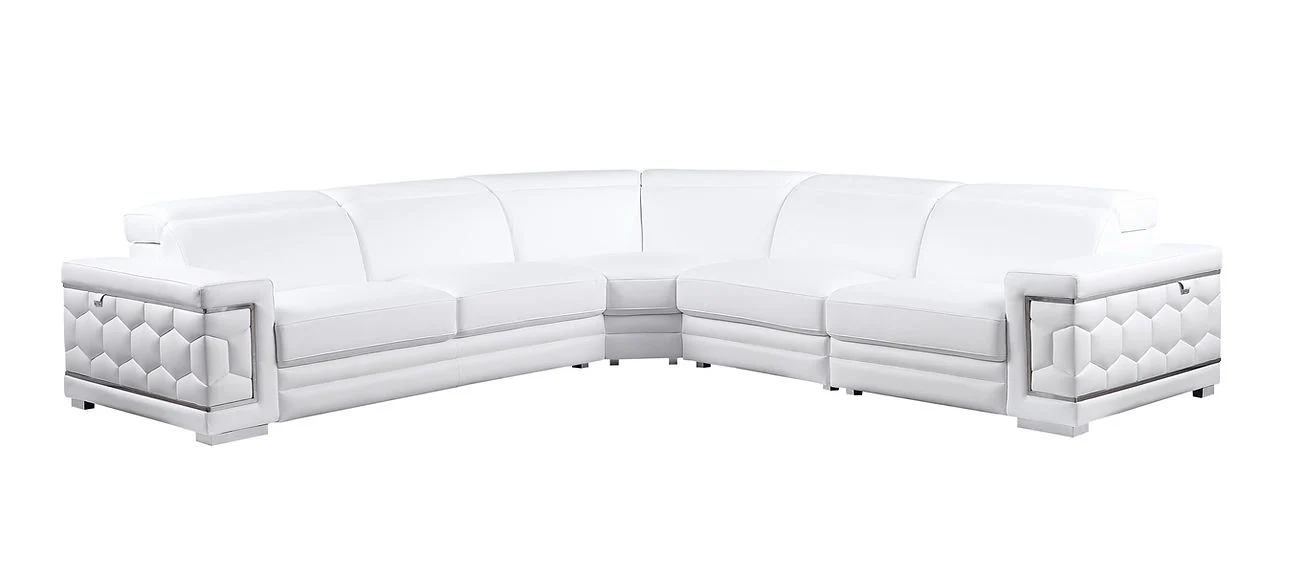 Favo White 4-Piece Sectional - Image 2
