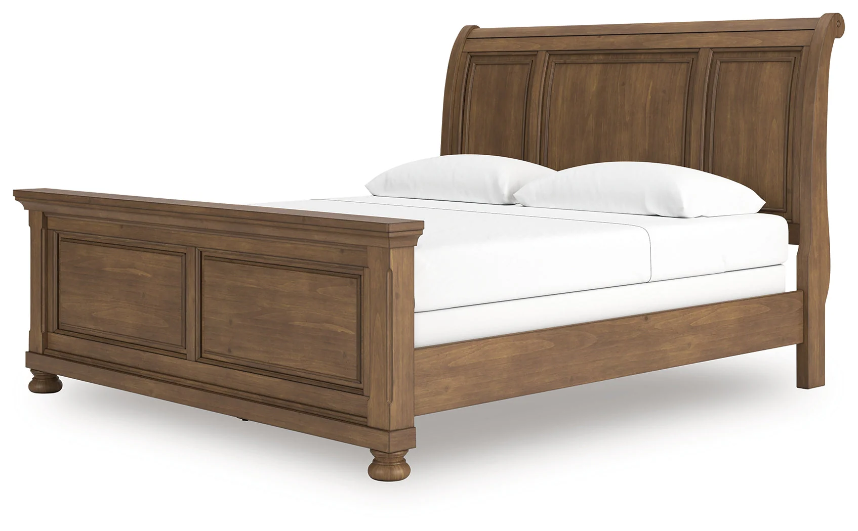 Feddinger Medium Brown King Sleigh Bed - Image 3