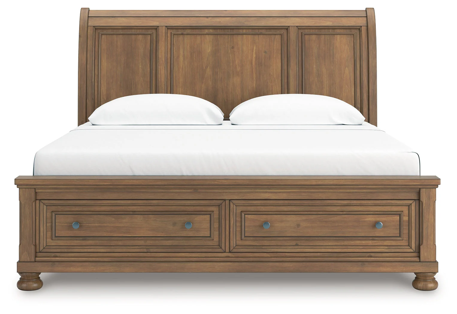 Feddinger Medium Brown King Storage Sleigh Bed - Image 4