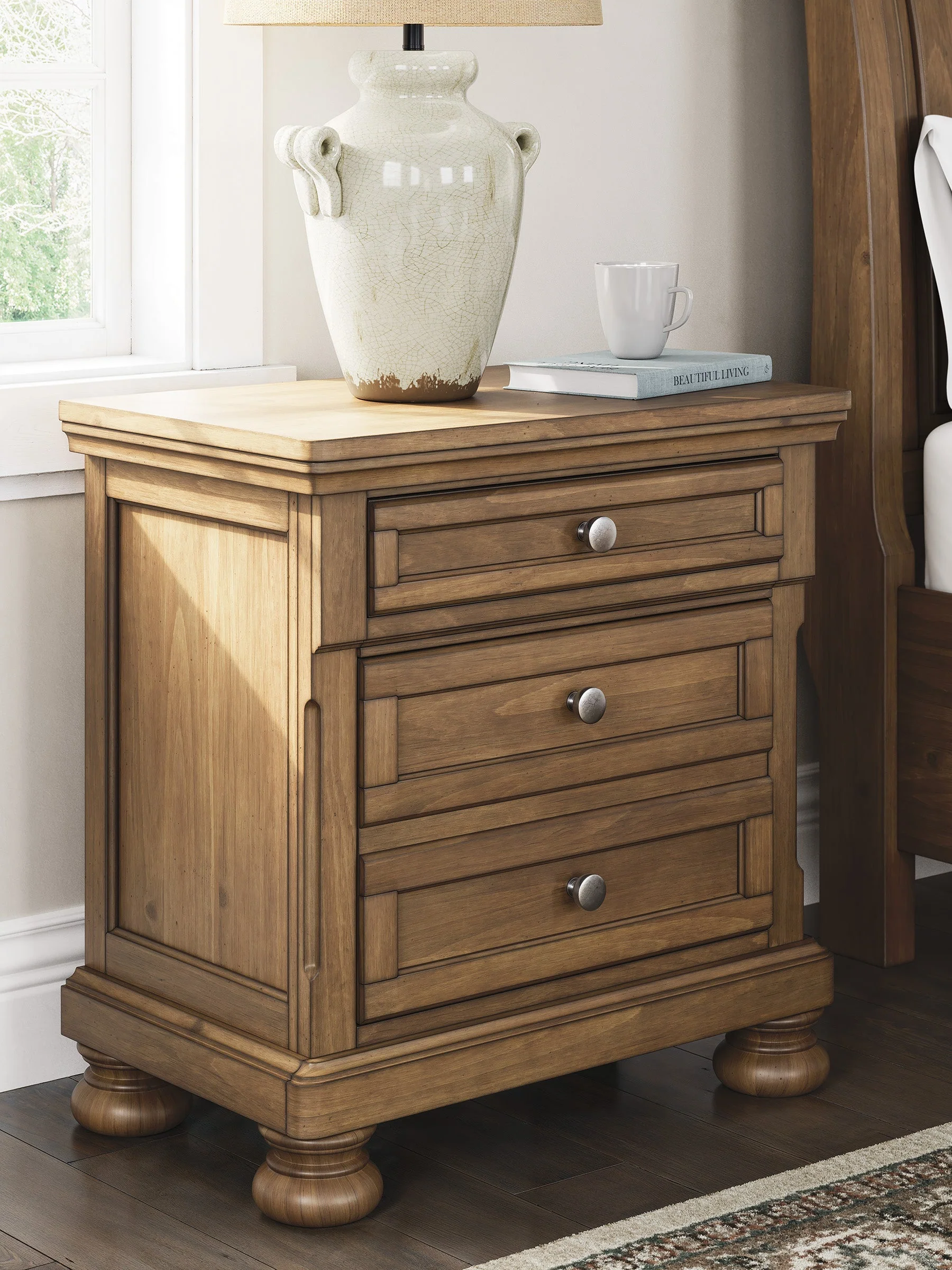 Feddinger Medium Brown Sleigh Panel Bedroom Set - Image 10