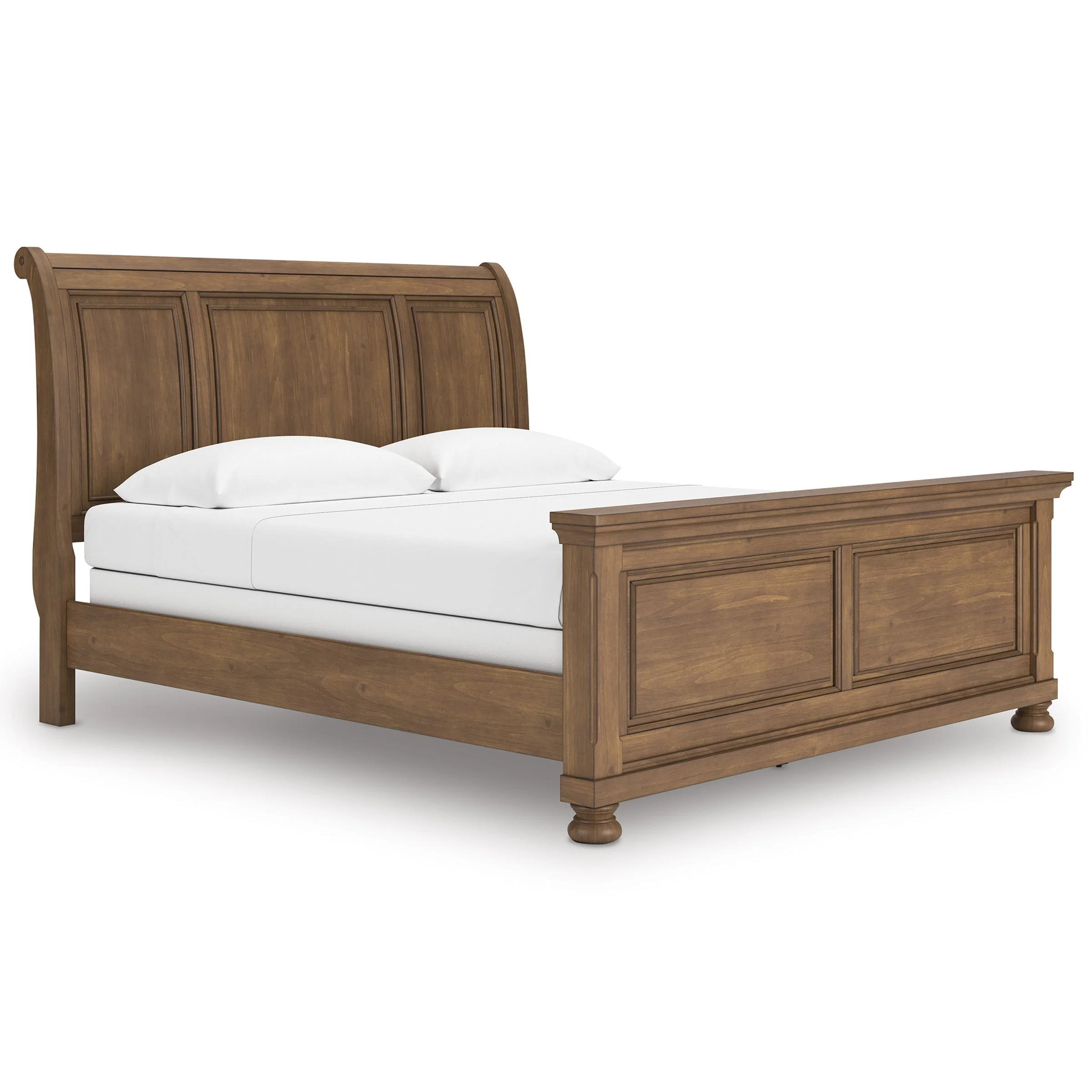 Feddinger Medium Brown Sleigh Panel Bedroom Set - Image 2