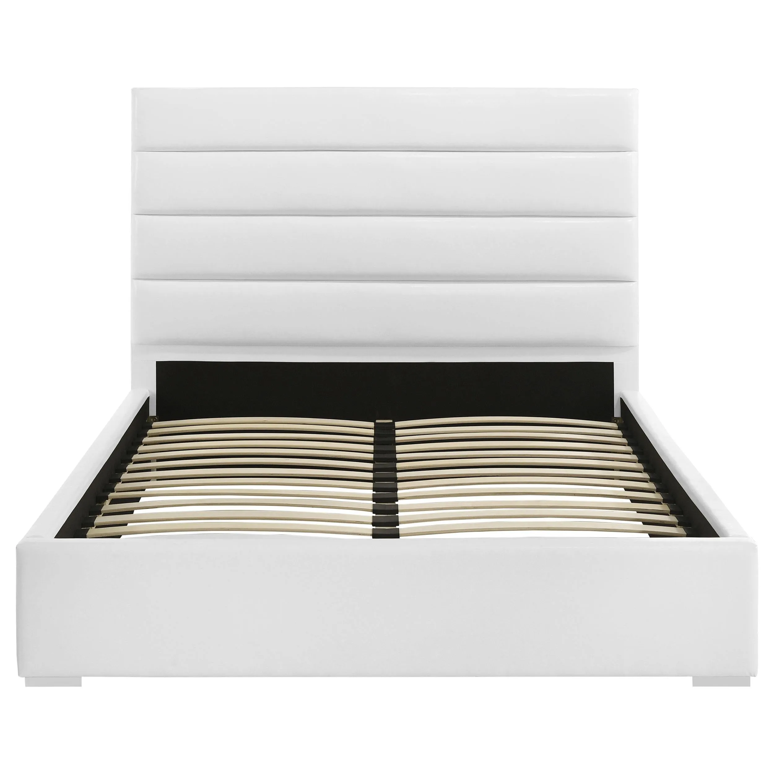 Felicity White Upholstered Eastern King Platform Bed - Image 4