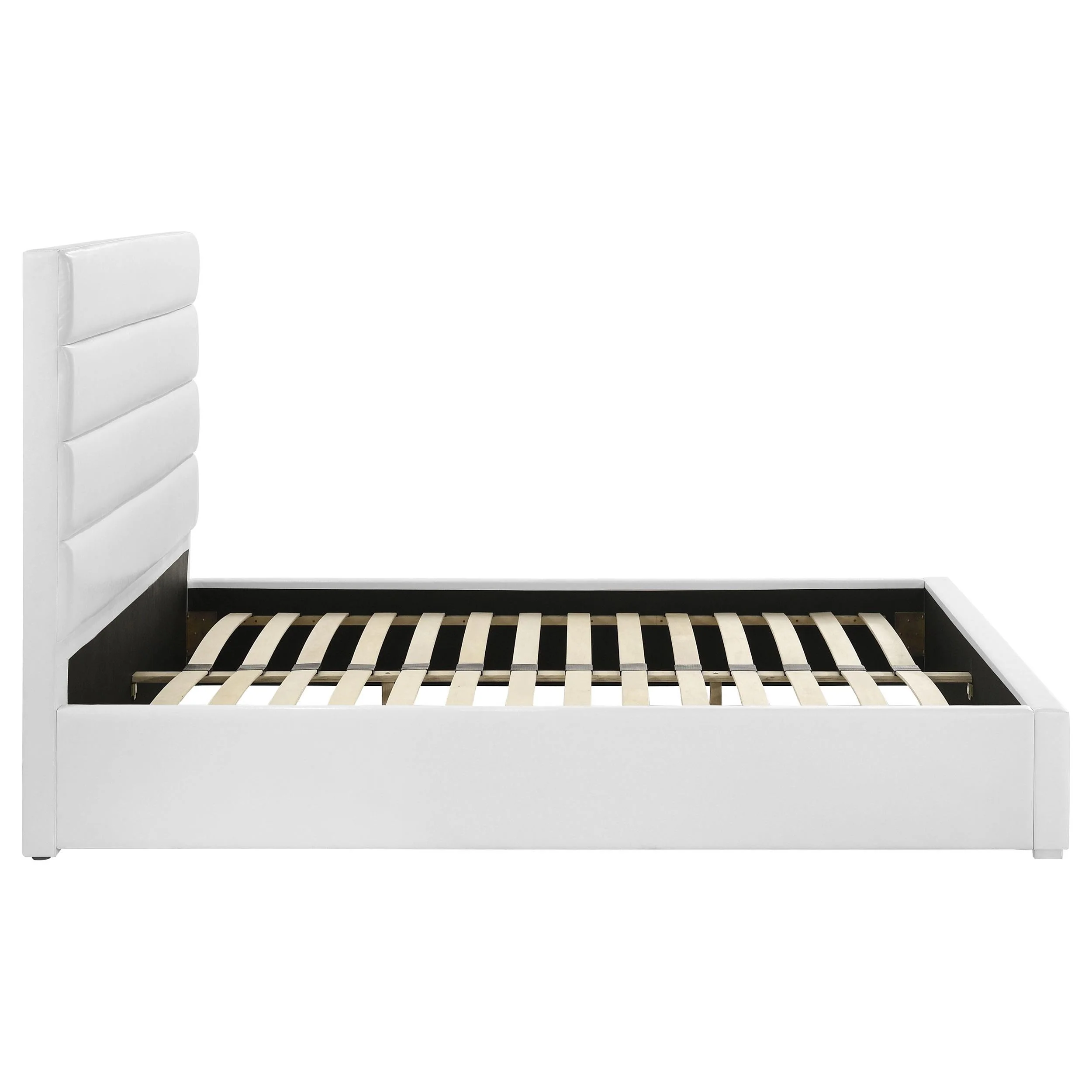 Felicity White Upholstered Queen Platform Bed - Image 6