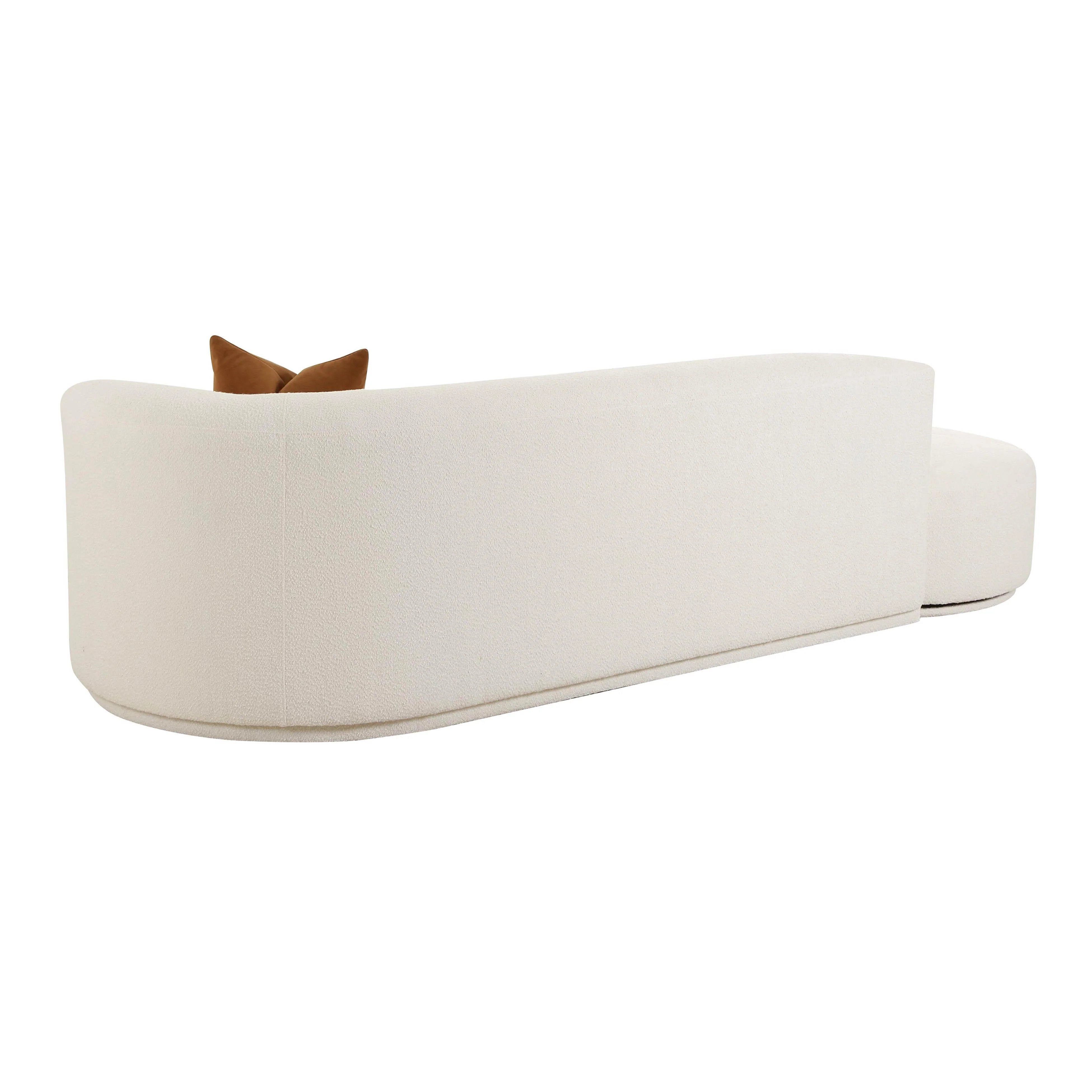 Fickle Cream Boucle 2-Piece Chaise Modular Sofa - Image 12