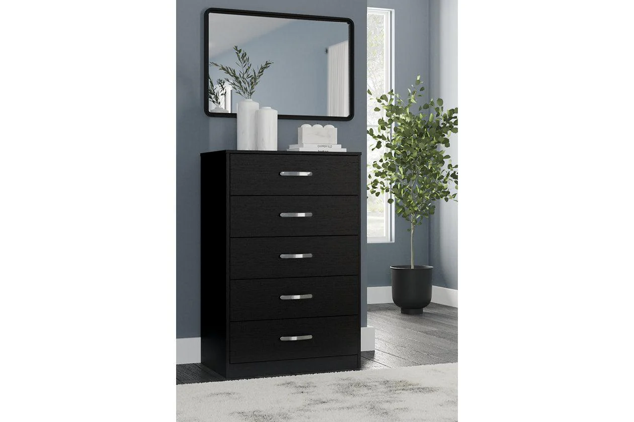 Finch Black Chest of Drawers - Image 10