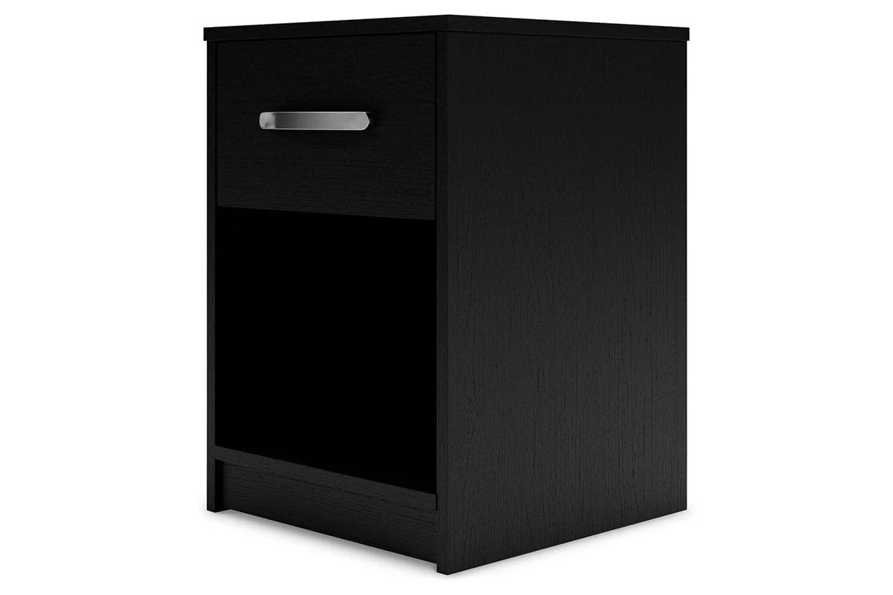 Finch Black Nightstand - Image 4