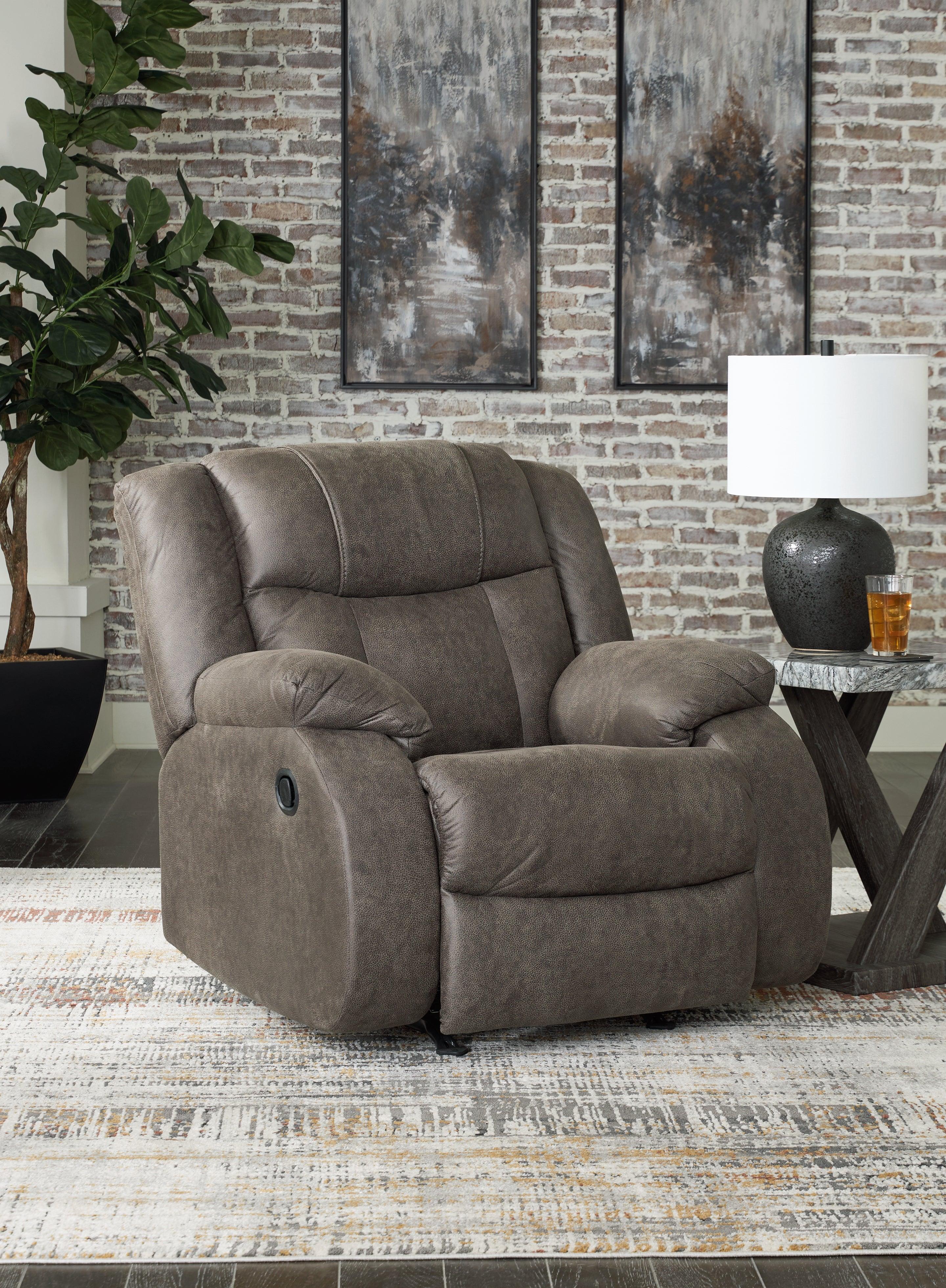 First Base Gunmetal Recliner - Image 9