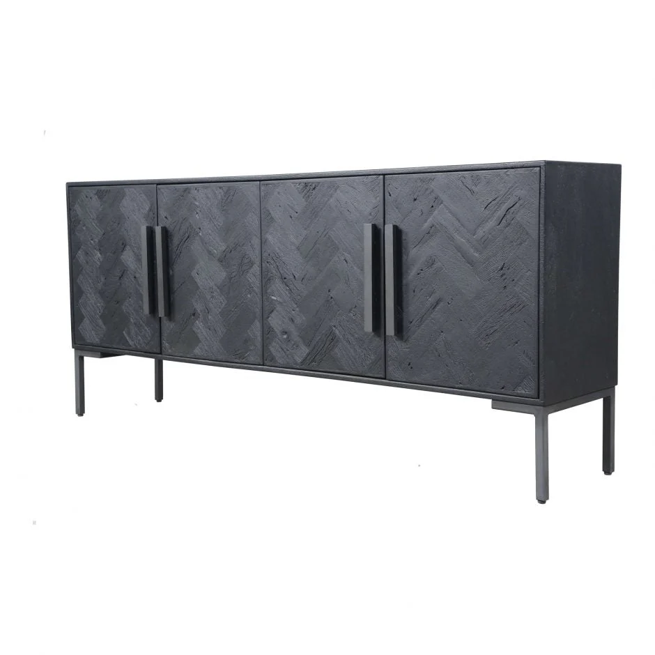 Fishbone Sideboard Black - Image 2