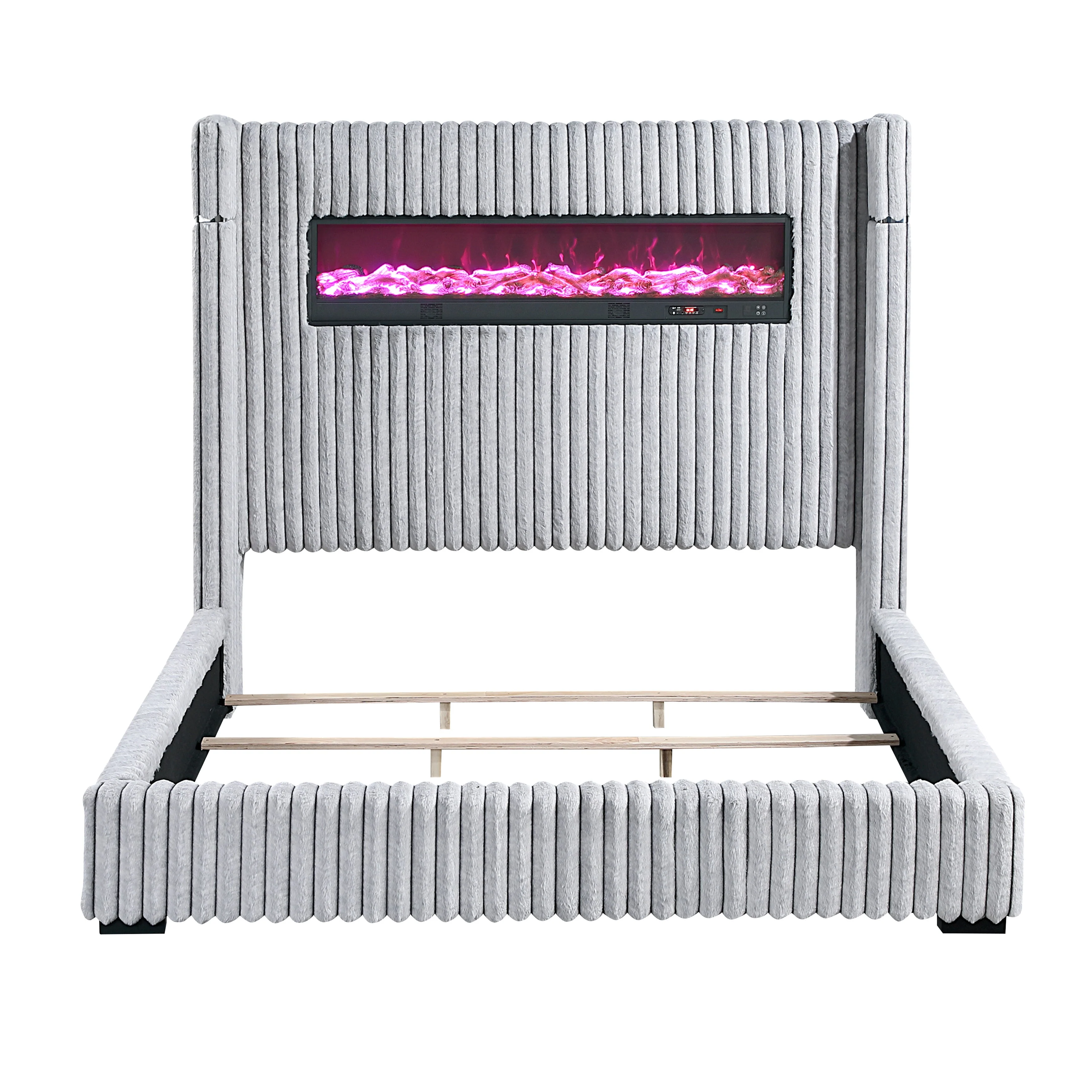 Fitzroy Gray Upholstered King Bed - Image 3