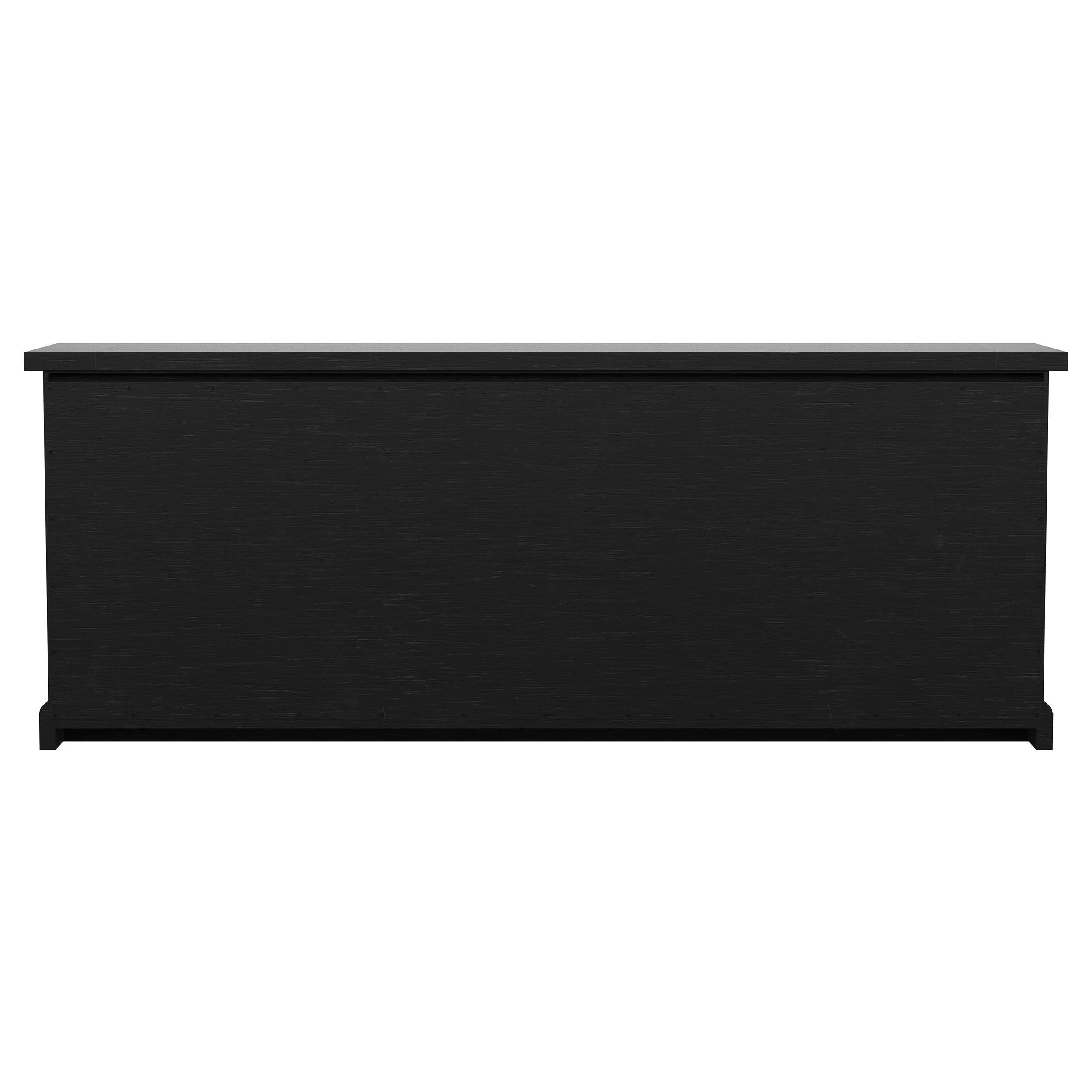 Florence Antique Black 4-door Dining Sideboard Buffet Cabinet - Image 5