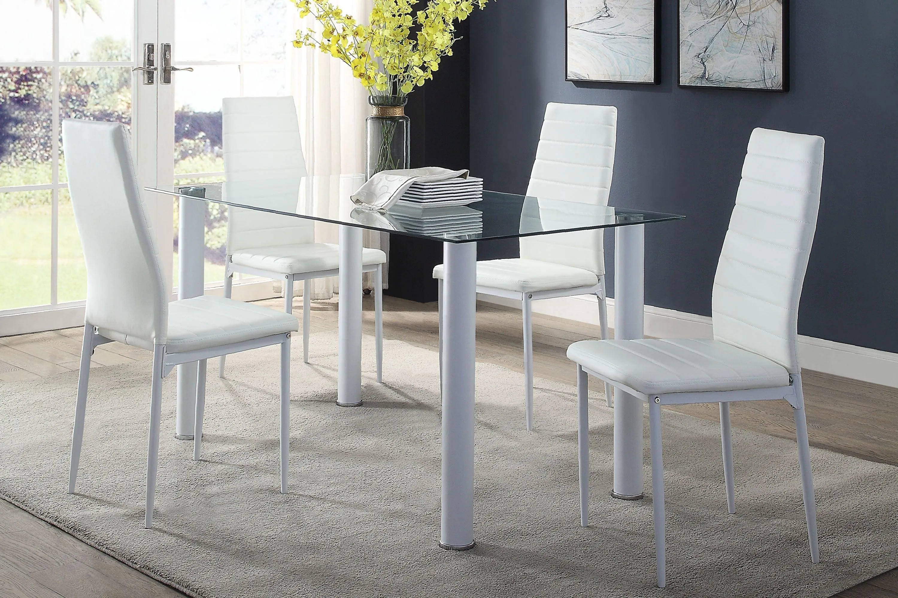 Florian White Dining Set - Image 2
