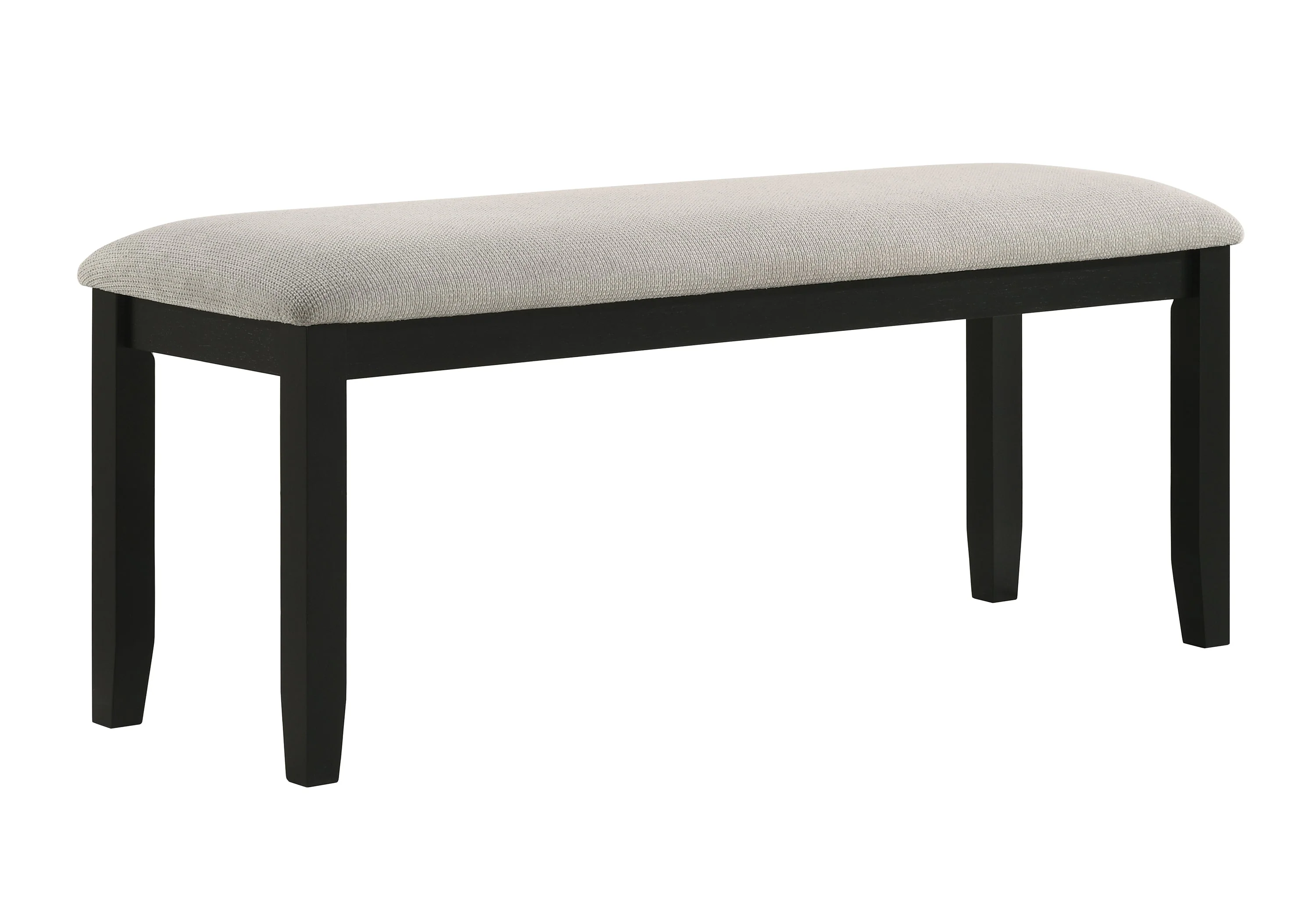 Folio Black and Neutral Dining Bench