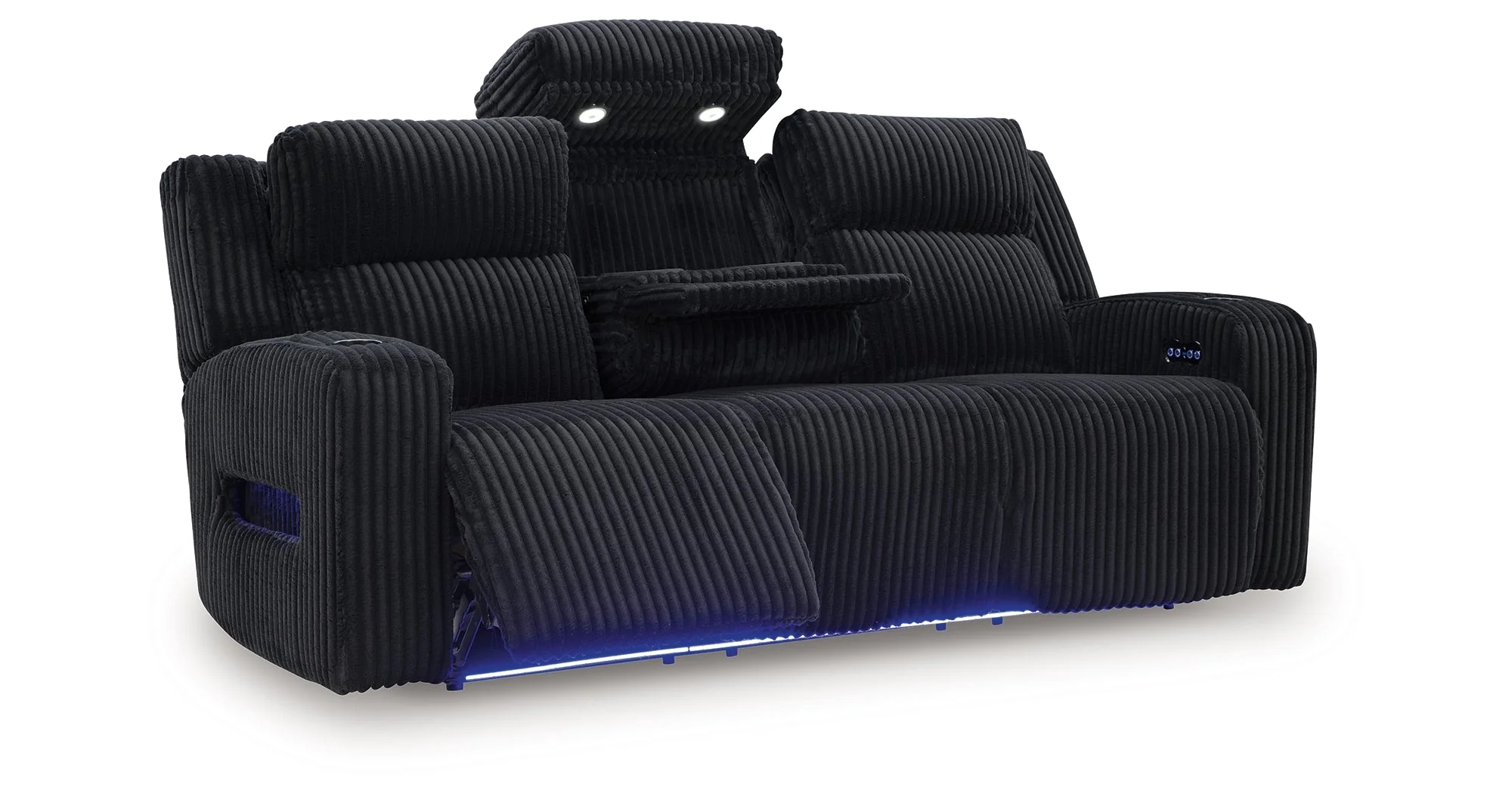 Forest Lake Black Power Reclining Sofa and Loveseat - Image 14