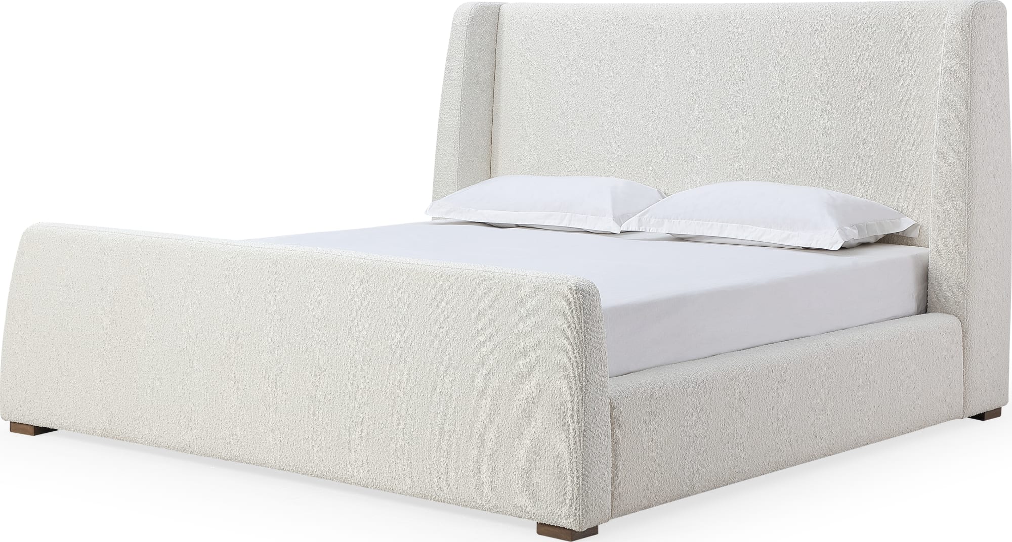 Formosa Presley Queen Wingback Upholstered Platform Bed - Image 5