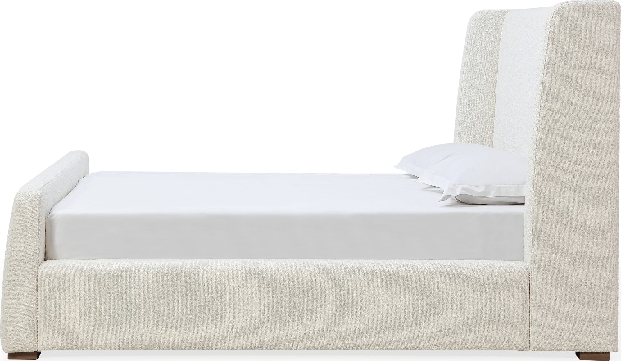 Formosa Presley Queen Wingback Upholstered Platform Bed - Image 6