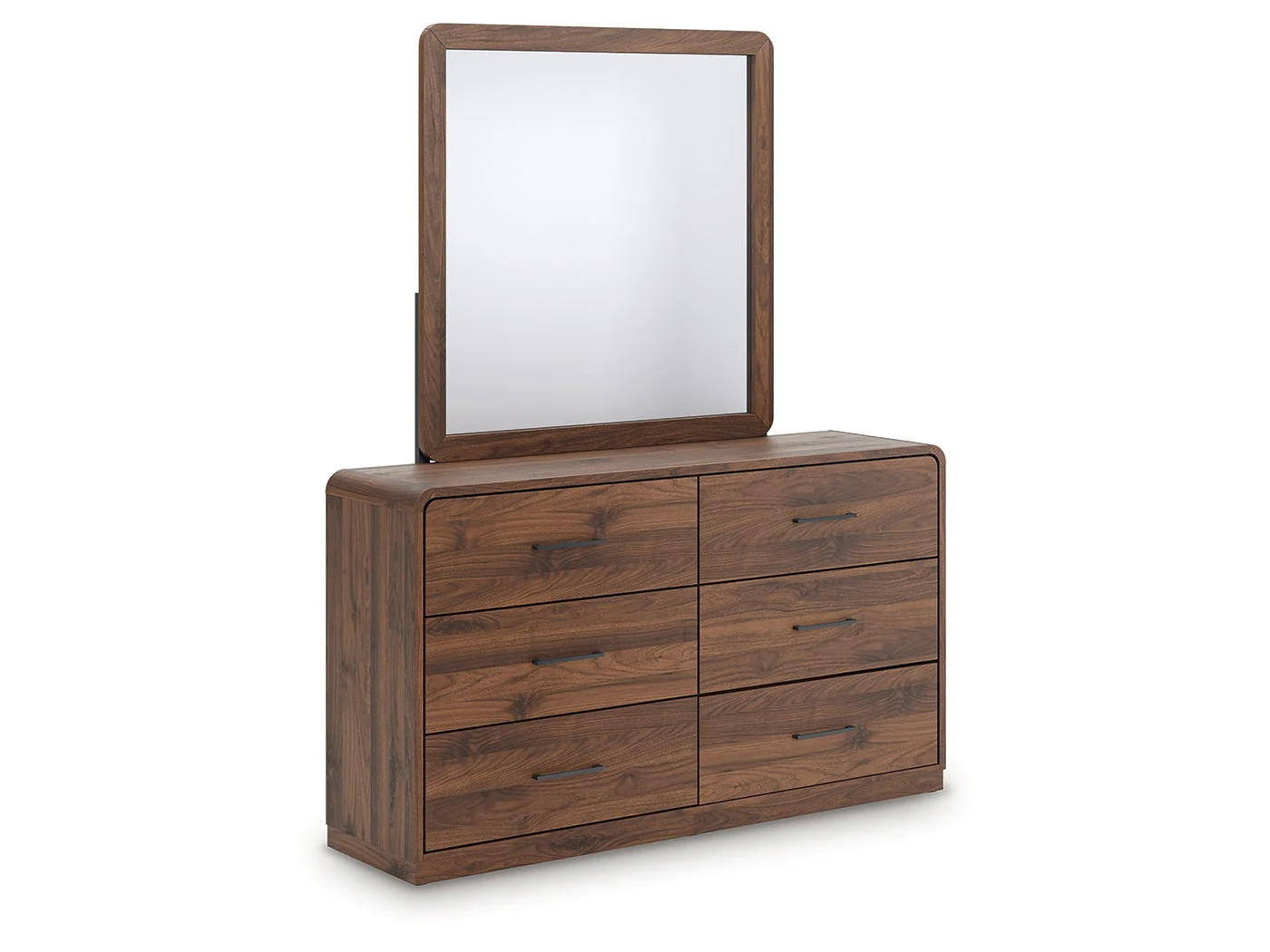 Fortlorn Walnut Brown Dresser and Mirror - Image 2