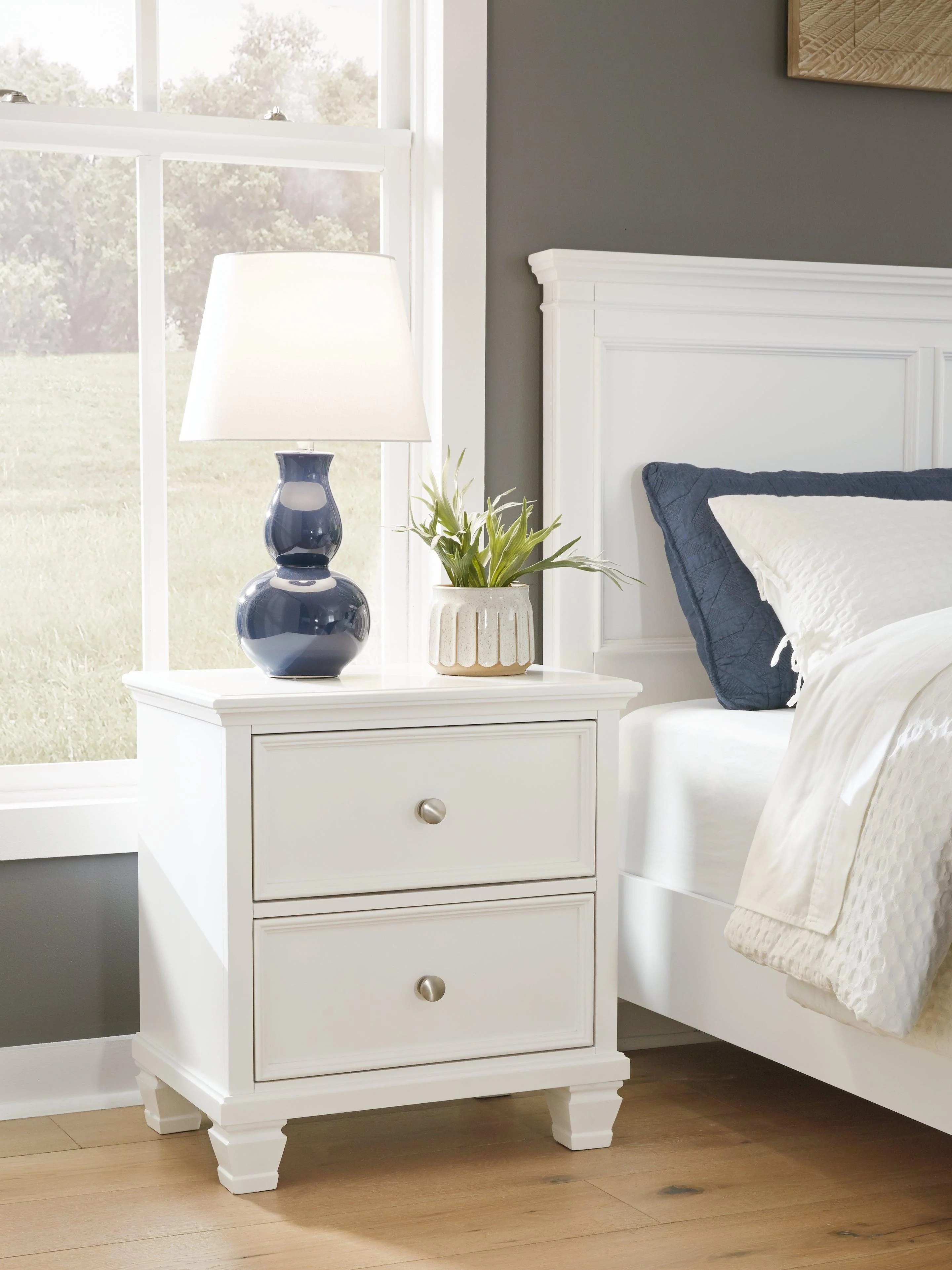 Fortman White Nightstand - Image 6