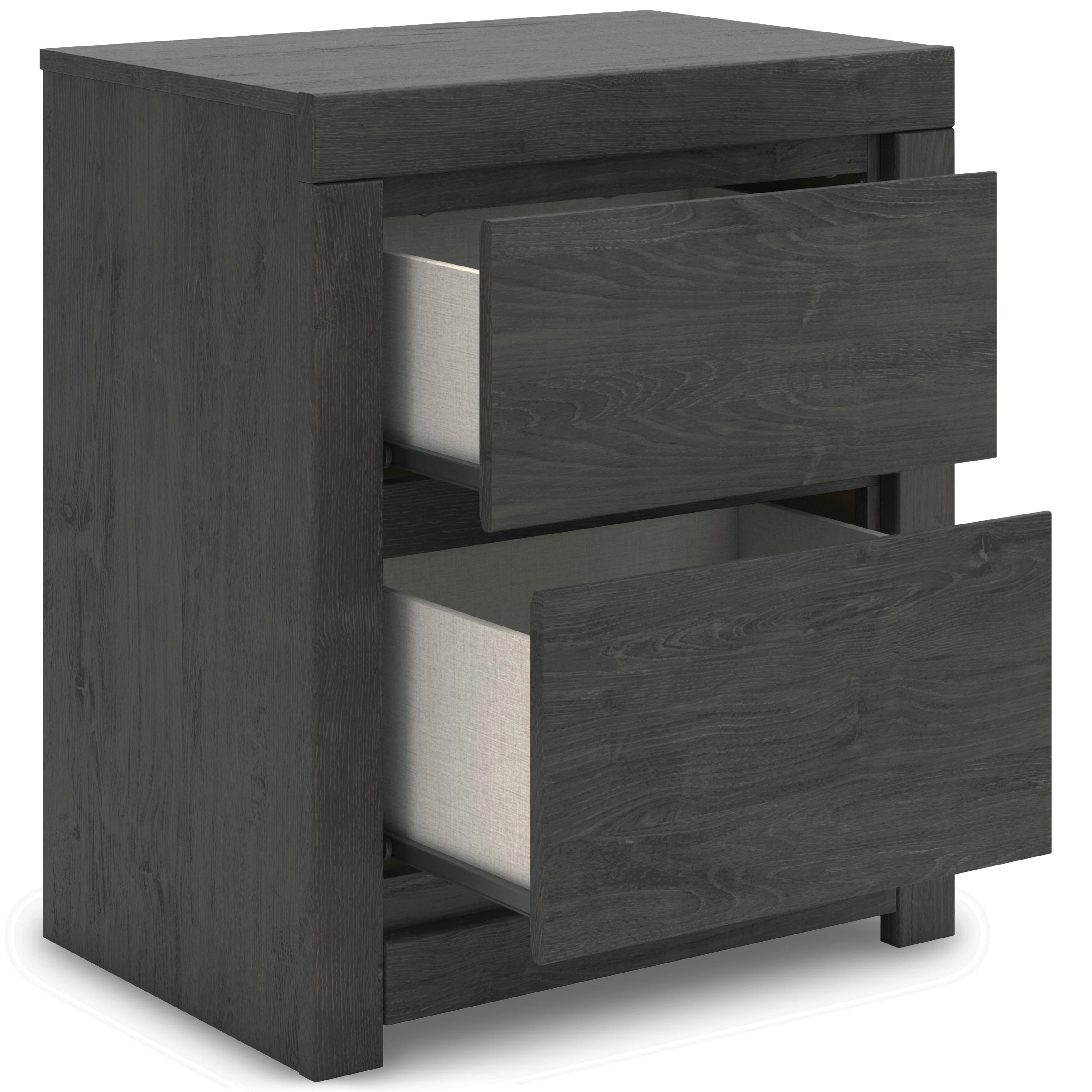 Fraluna Charcoal Storage Panel Bedroom Set with 2 Footboard Drawers - Image 20