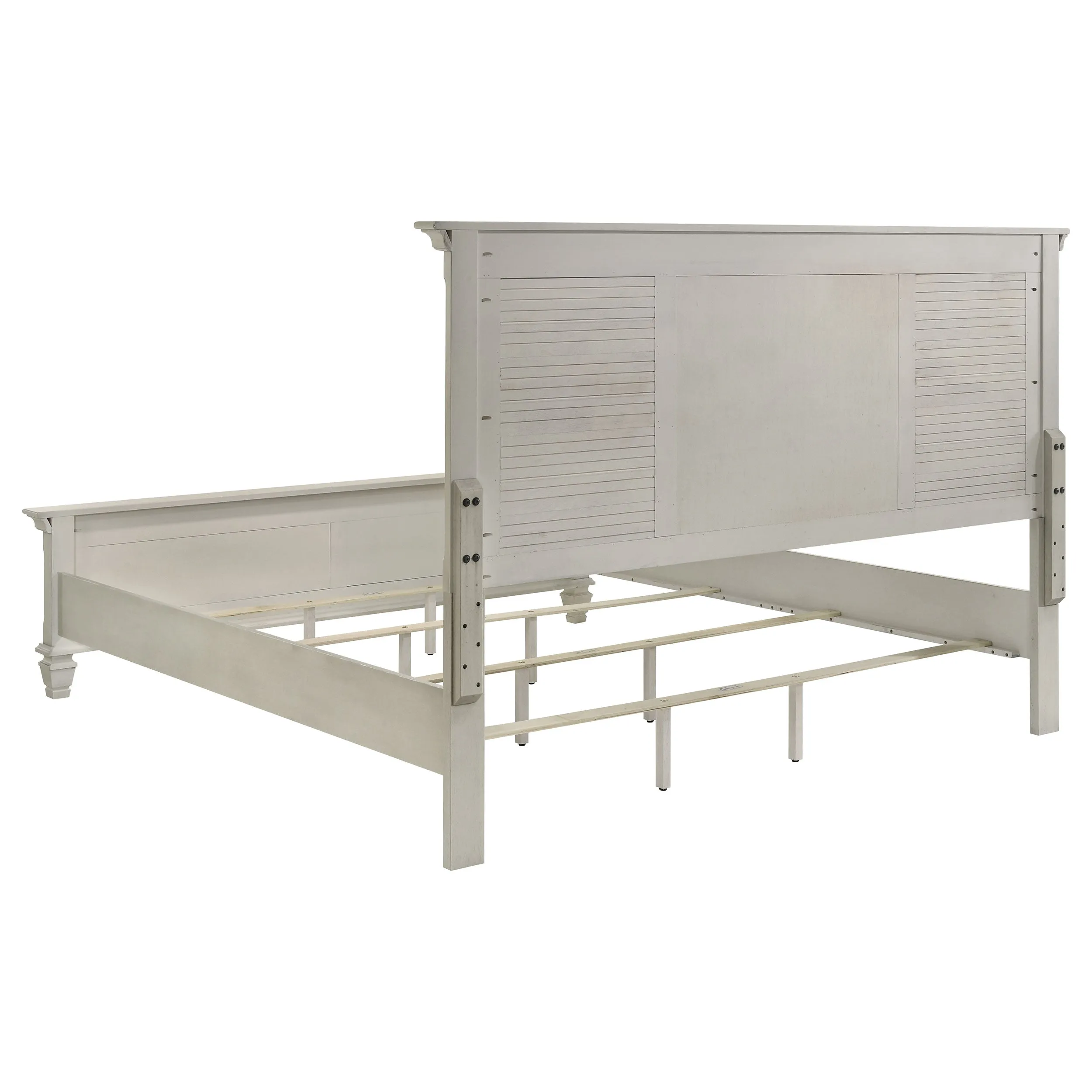 Franco Antique White 5-Piece Eastern King Storage Bedroom Set - Image 4