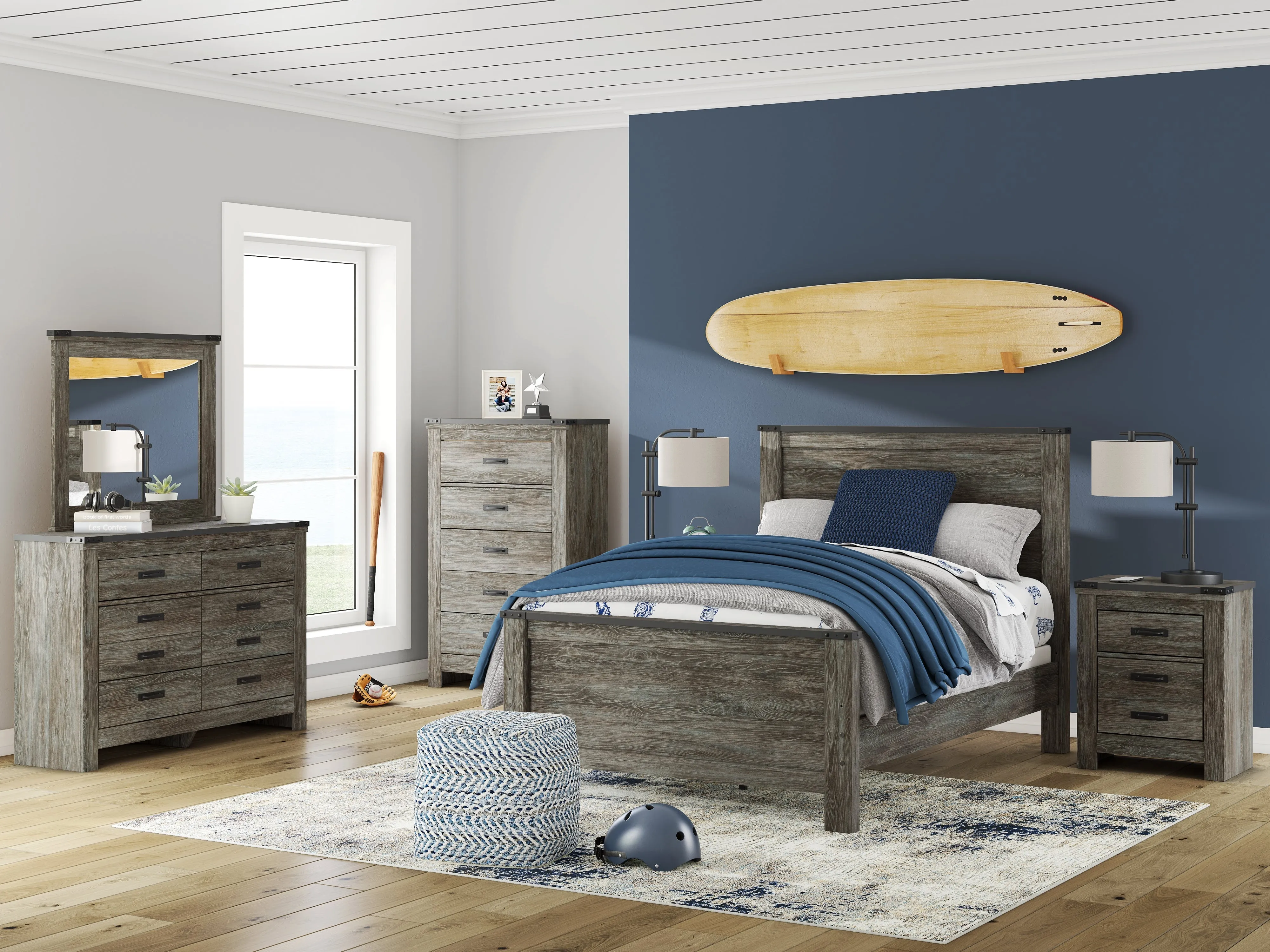 Frandern Gray Dresser - Image 3